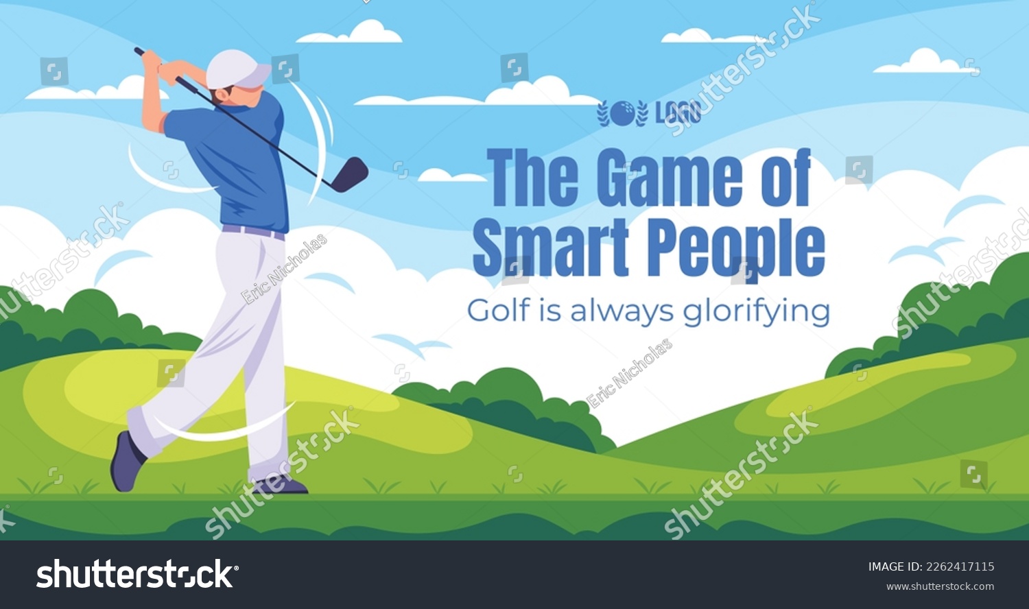 Golf Club Vector Illustration Design. #2262417115