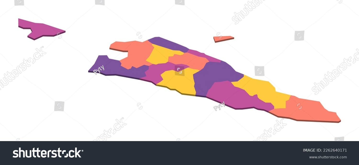 East Timor Political Map Of Administrative Royalty Free Stock Vector   Avopix 2262640171 