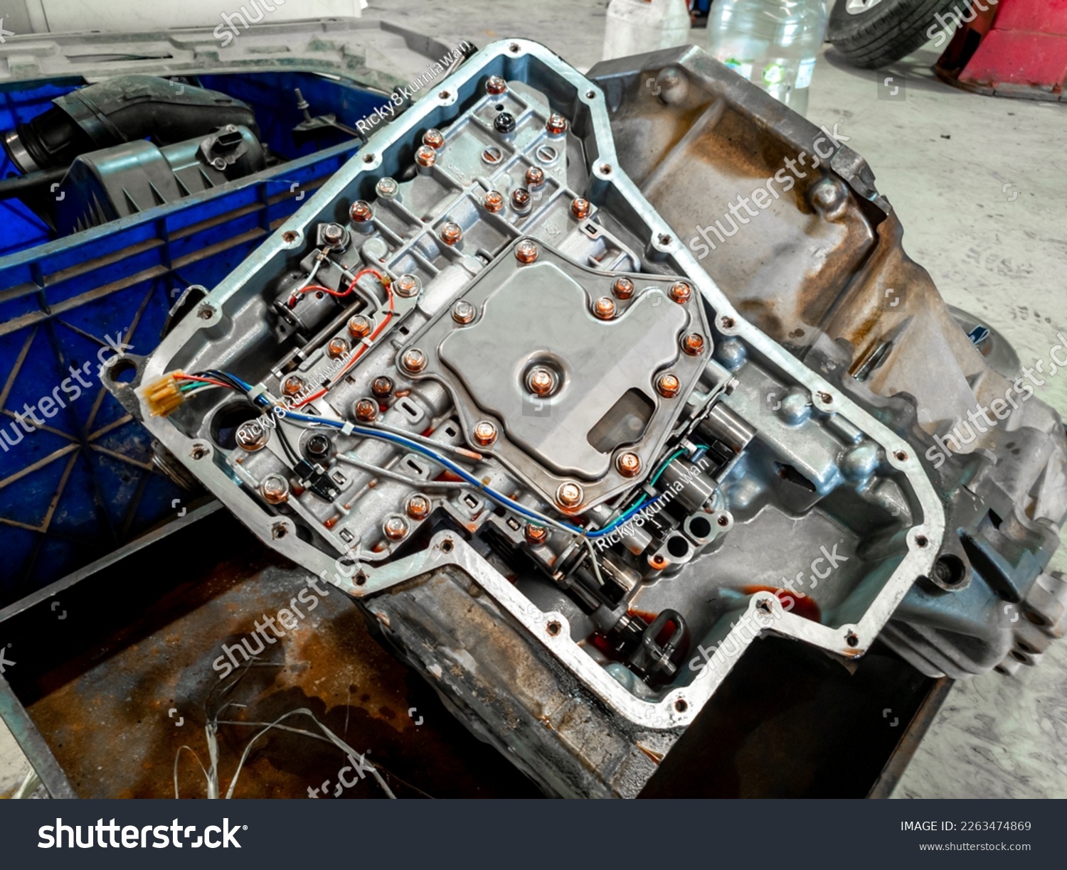 Pressure control solenoid or valve control unit of an automatic transmission of an overhauled car #2263474869