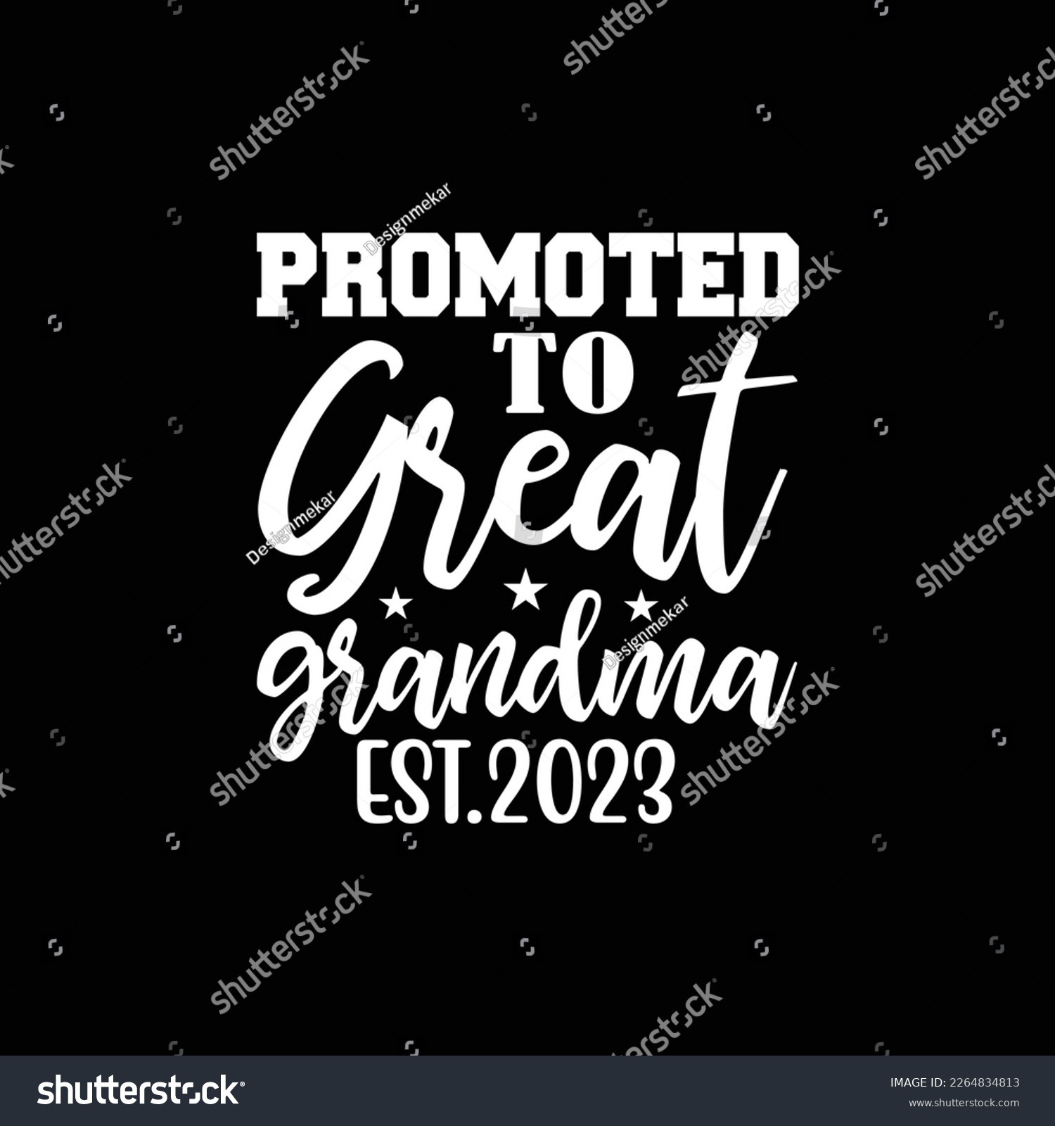 Promoted To Great Grandma 2023 Pregnancy Reveal Royalty Free Stock