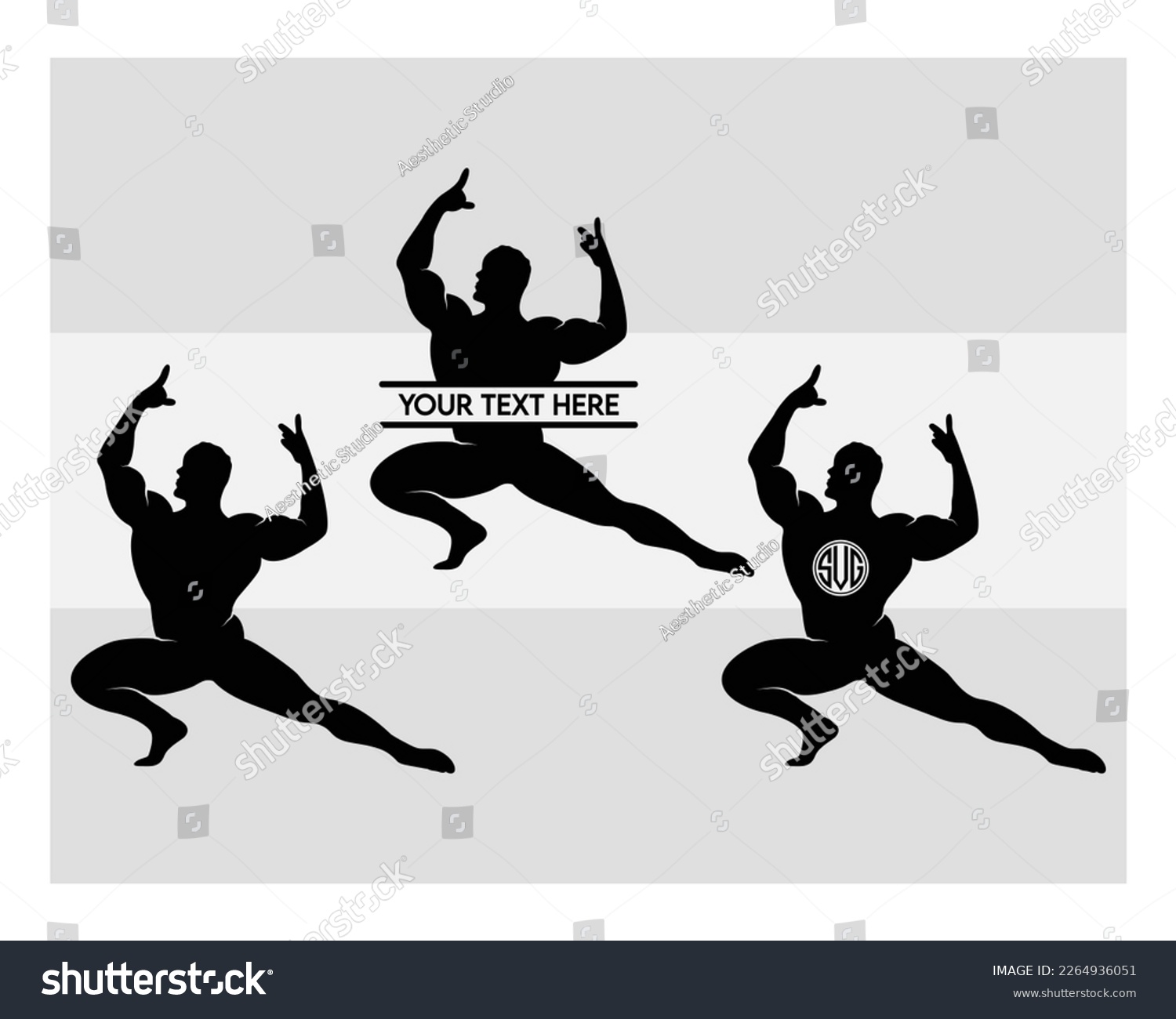 Bodybuilder SVG, Gym, Muscle Man Svg, Workout, - Royalty Free Stock ...