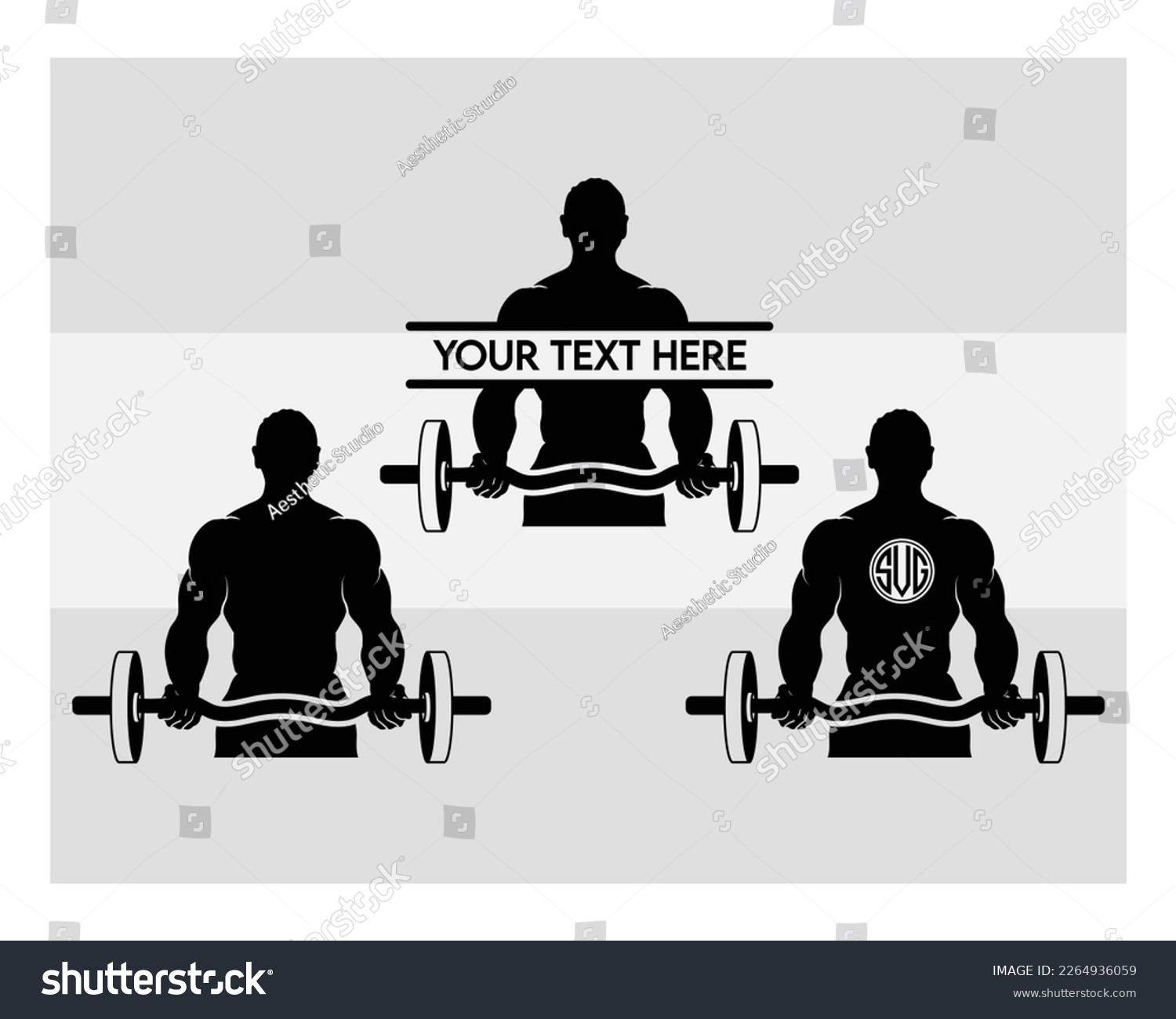 Bodybuilder SVG, Gym, Muscle Man Svg, Workout, - Royalty Free Stock ...