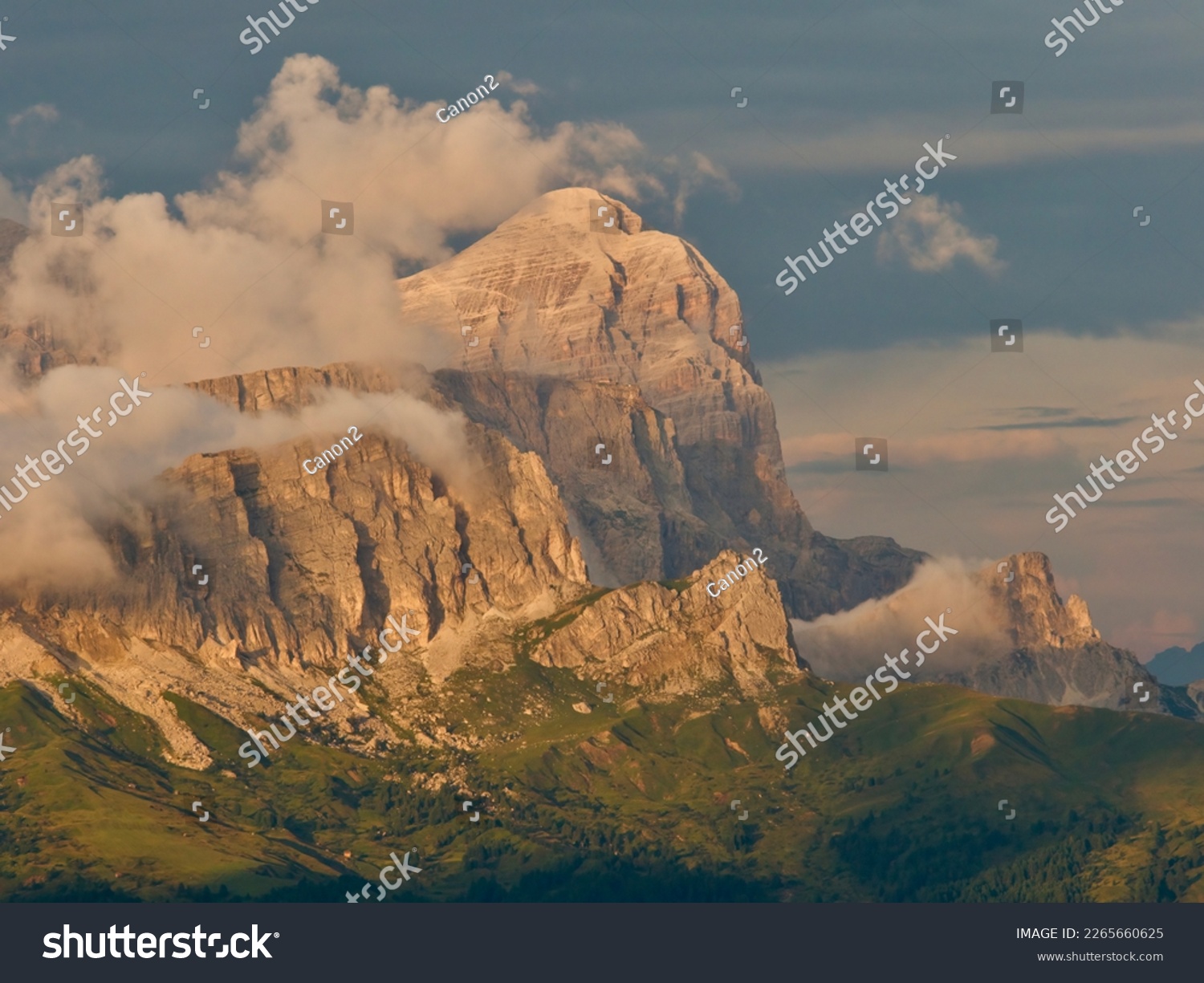 Italian Dolomites and the top of Tofana di Rozes         #2265660625