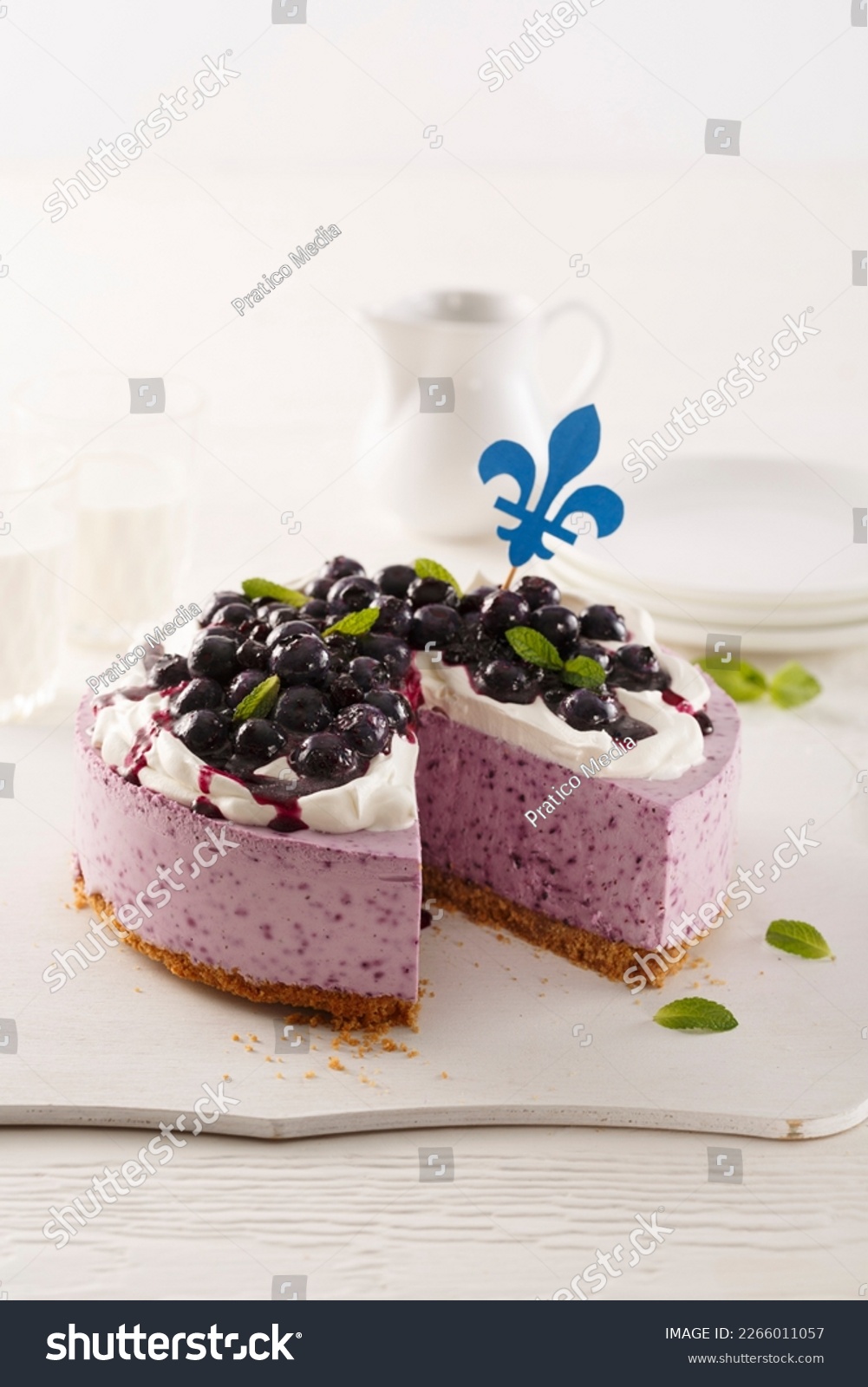 Blueberry cheesecake for the St-Jean-Baptiste #2266011057