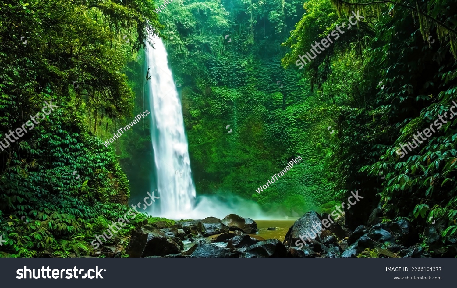 Nungnung Waterfall in Bali, Indonesia #2266104377