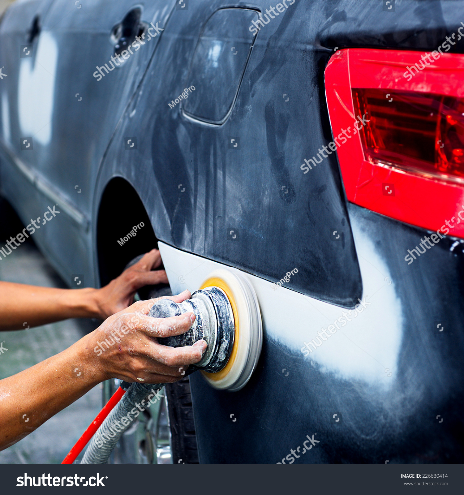 Car body work auto repair paint after the accident. #226630414