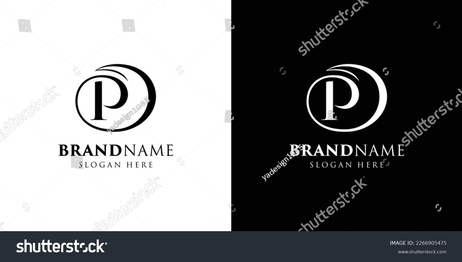 Beautiful letter P logo design, logo P vector, - Royalty Free Stock ...