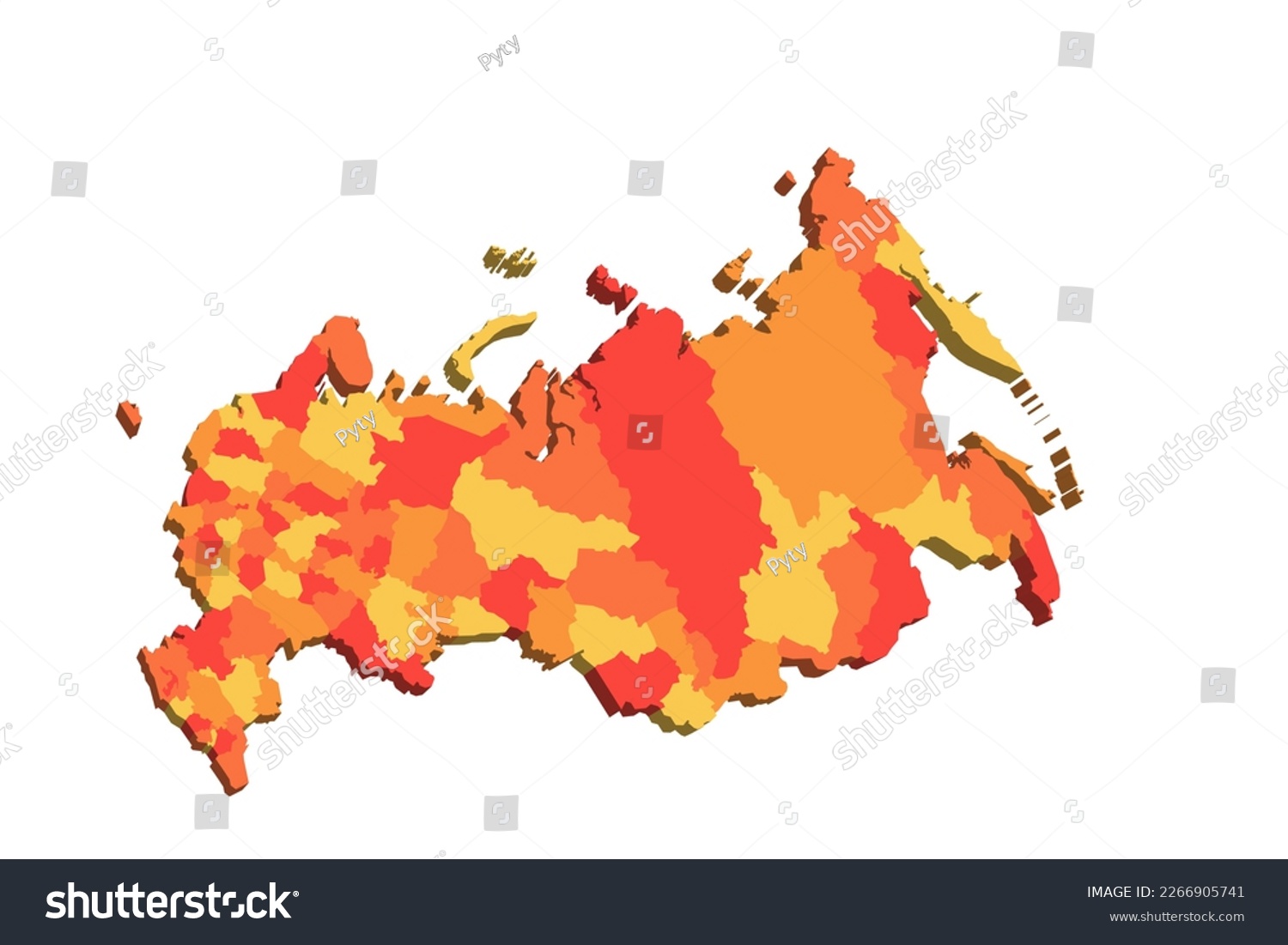 Russia political map of administrative divisions - Royalty Free Stock ...