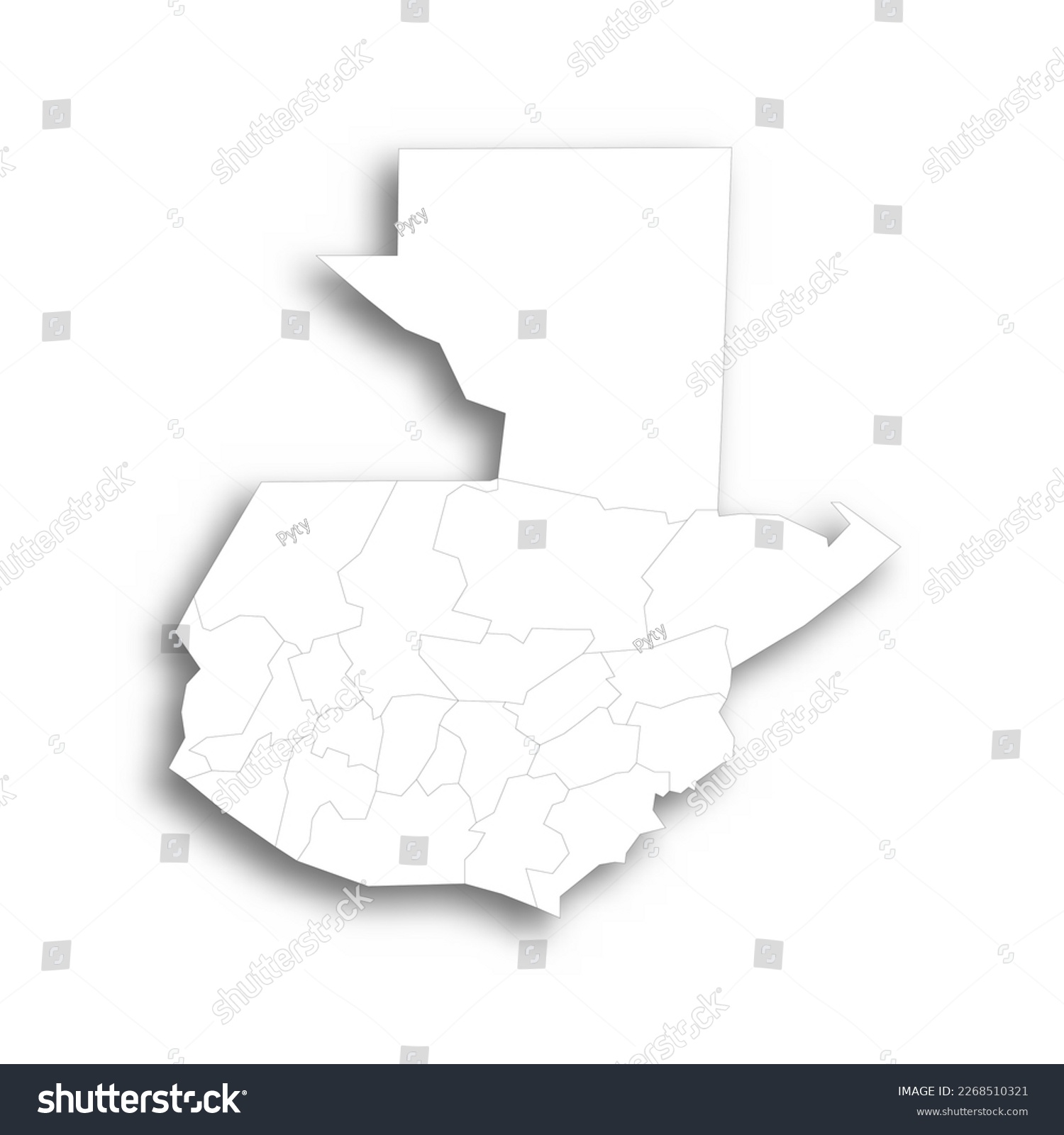 Guatemala political map of administrative - Royalty Free Stock Vector ...