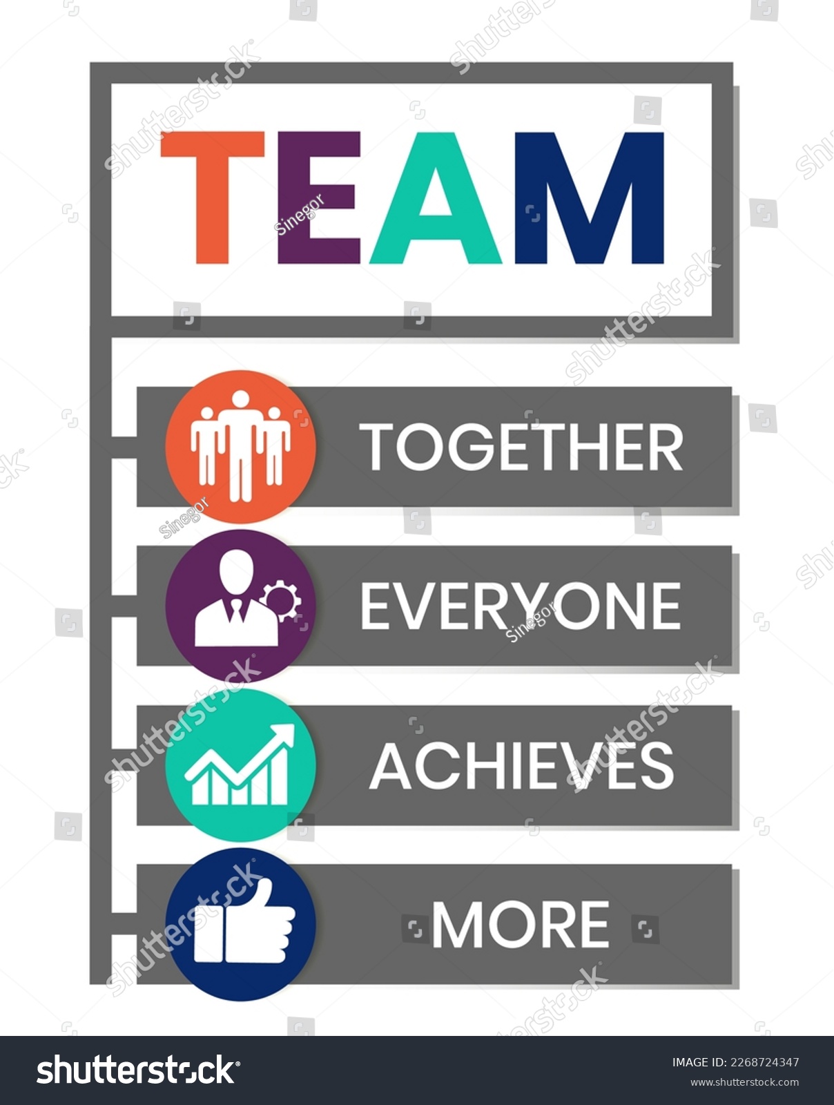 Team - Together Everyone Achieves More acronym, - Royalty Free Stock ...