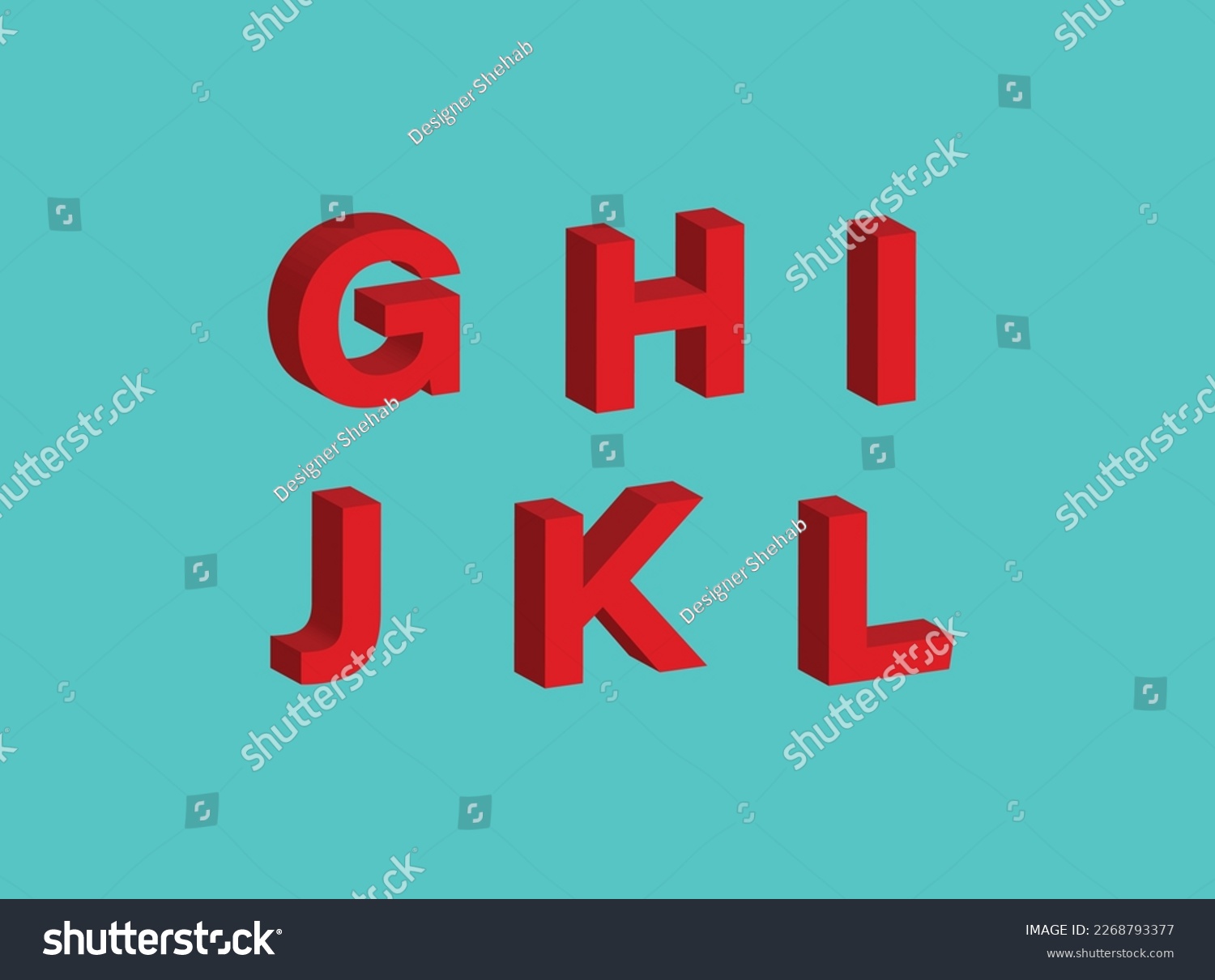 Vector retro looking 3d alphabet | Vintage red - Royalty Free Stock ...