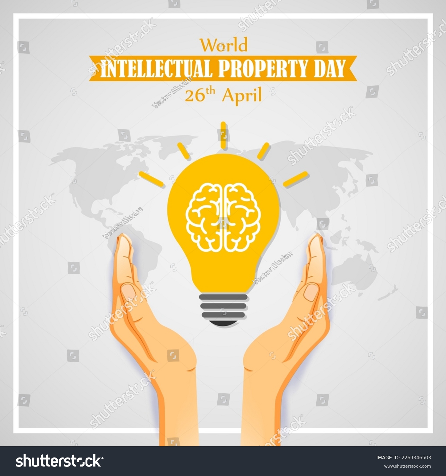 Vector illustration concept of World Intellectual Property Day #2269346503