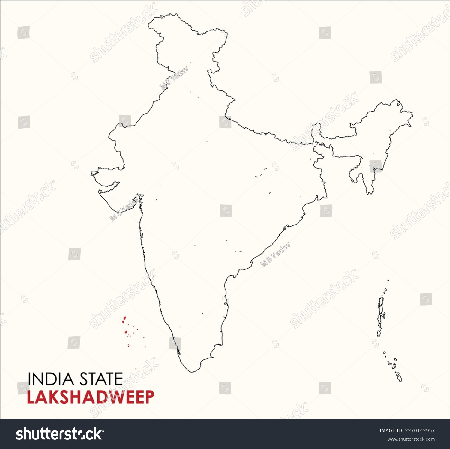 Map of Lakshadweep, Lakshadweep state location - Royalty Free Stock ...