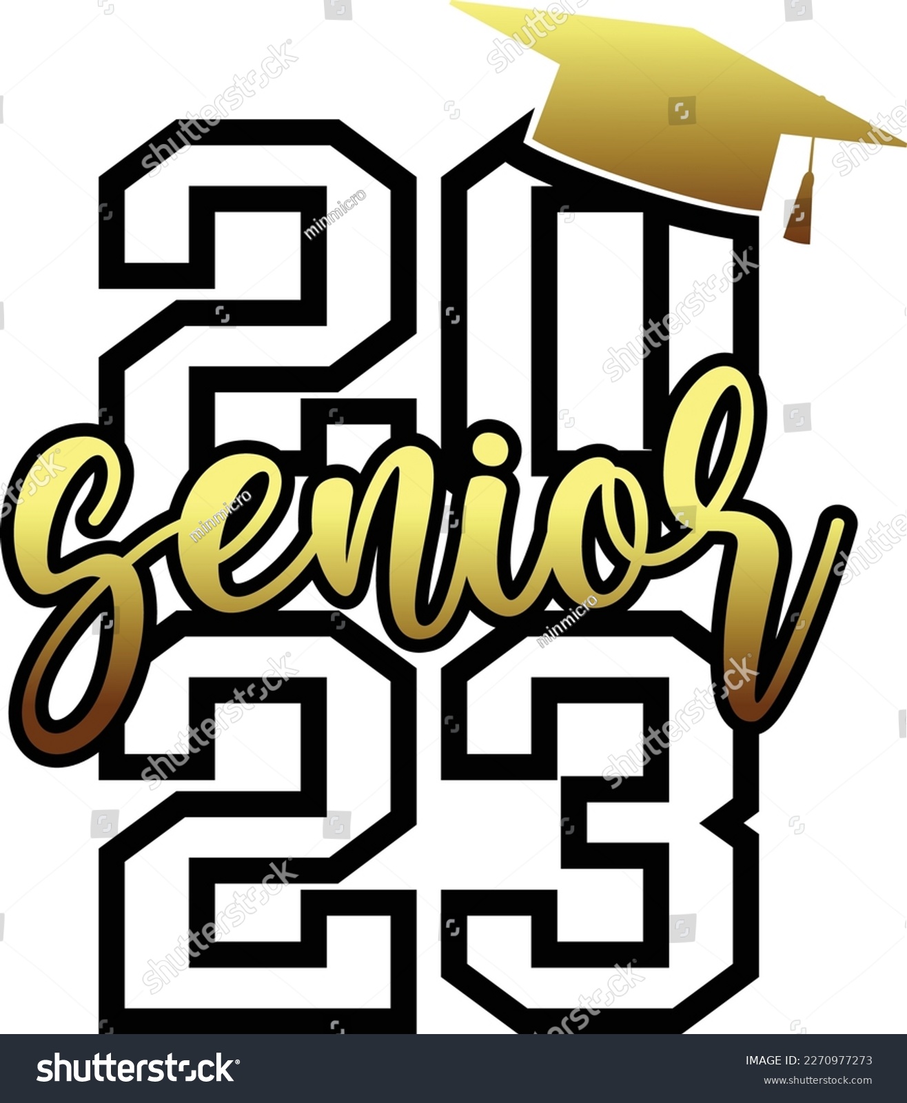 Senior 2023 Class Of 2023 Graduation Svg T Royalty Free Stock Vector 2270977273 9565