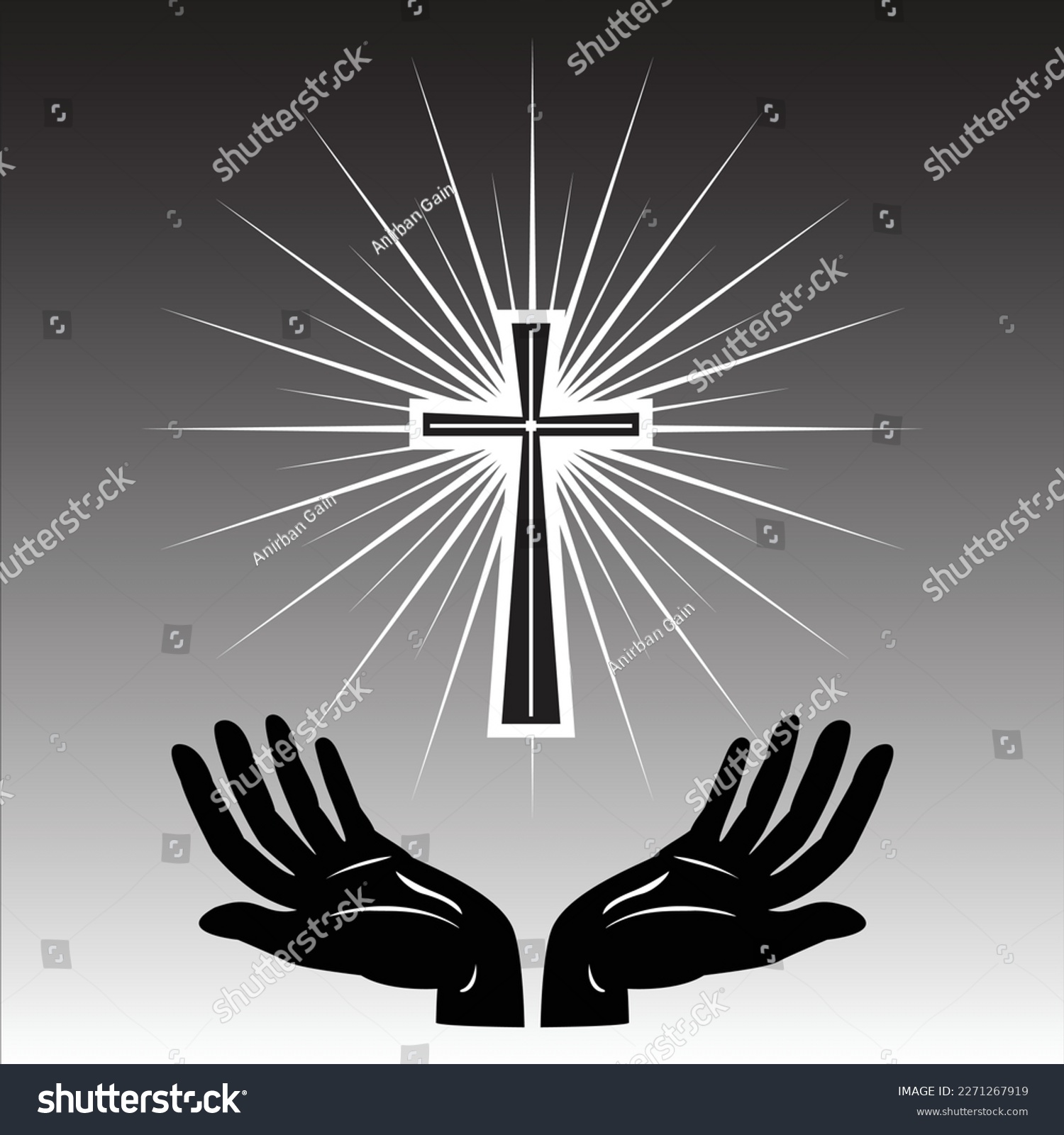 Christian cross. Church Jesus sign, crosses - Royalty Free Stock Vector ...