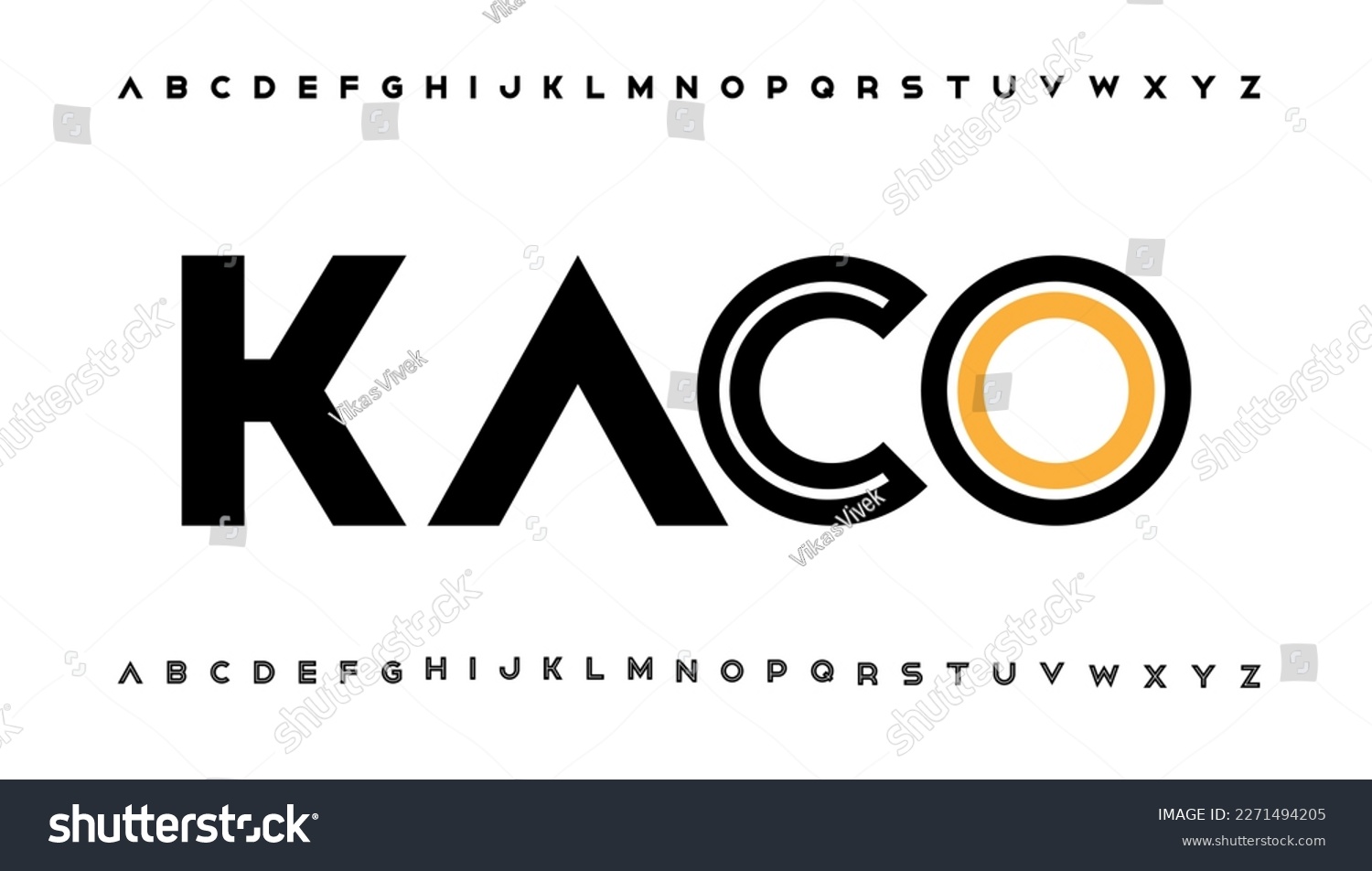 modern stylish capital alphabet letter logo - Royalty Free Stock Vector ...