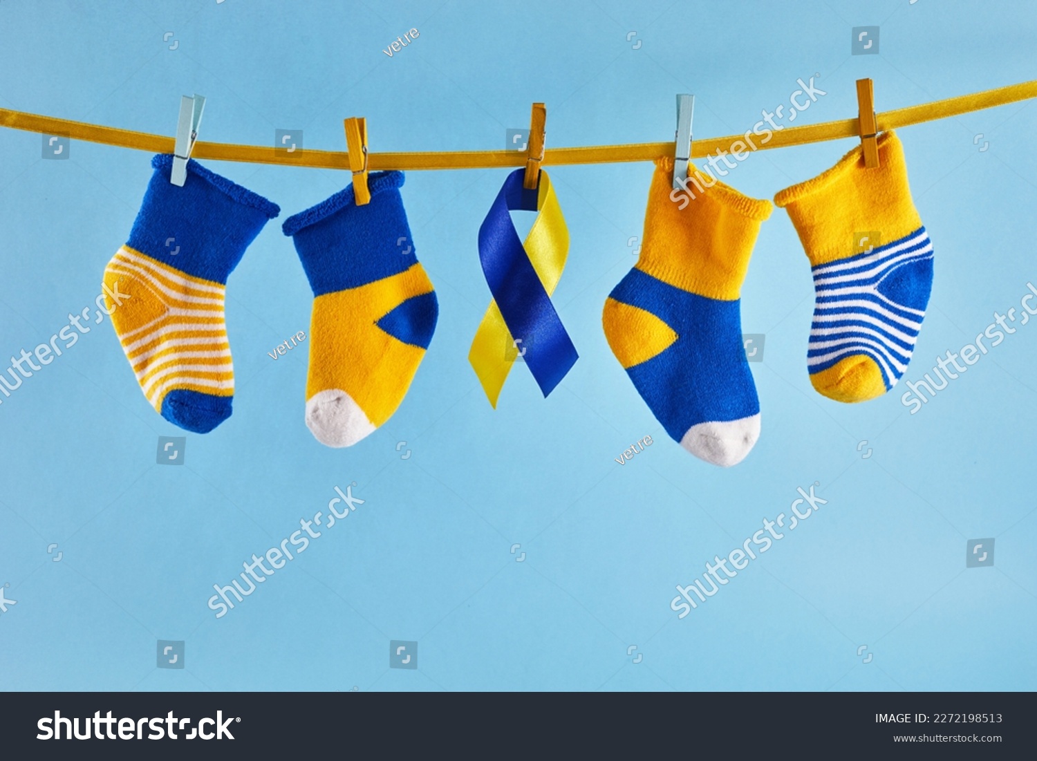 World Down syndrome day background. Lots of socks. #2272198513