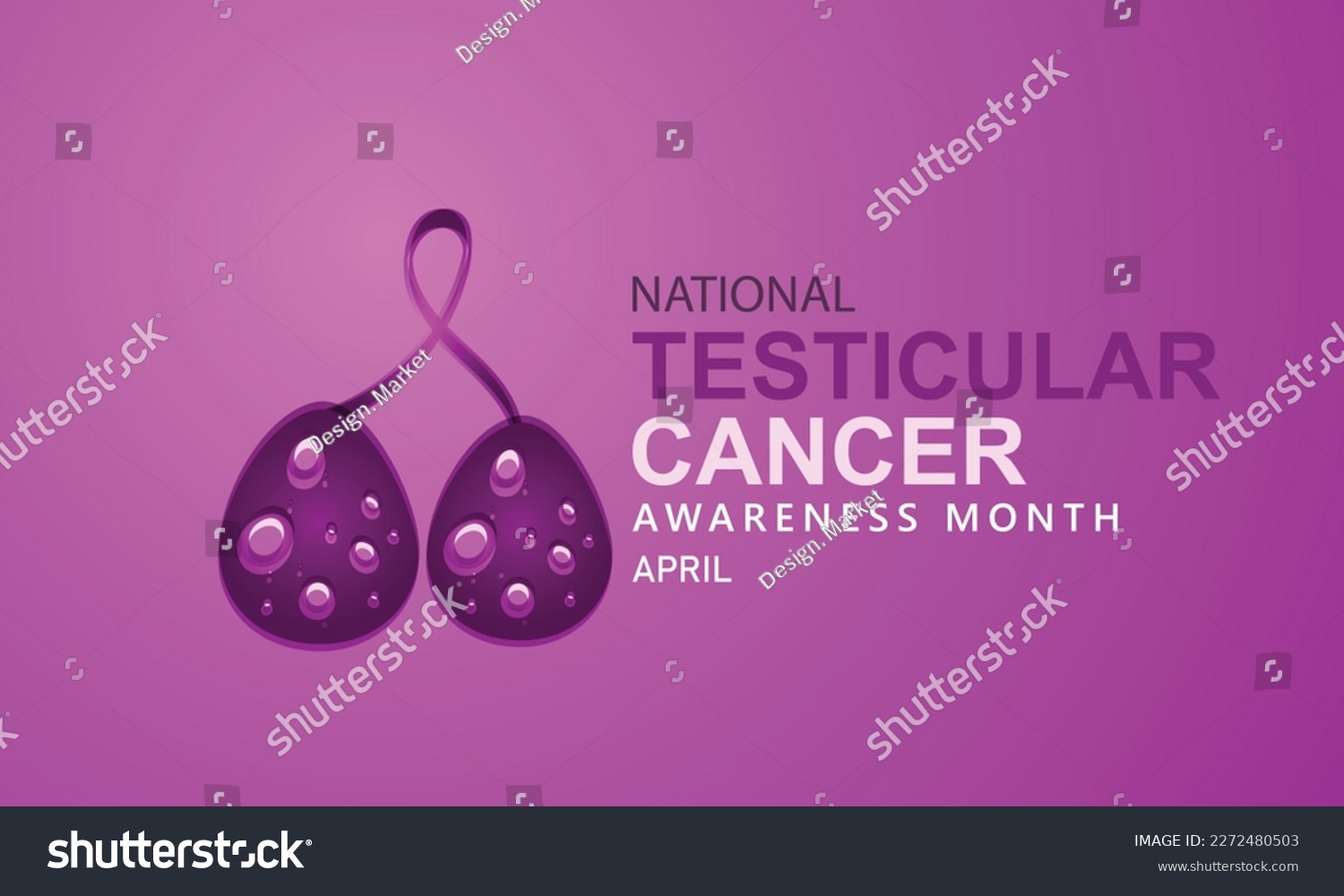 April is national Testicular cancer awareness - Royalty Free Stock ...