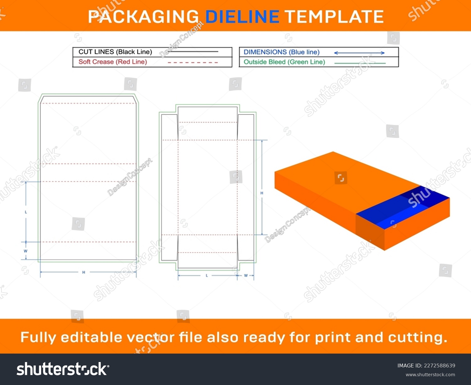 Match Box, Drawer box, sliding box, Dieline - Royalty Free Stock Vector ...