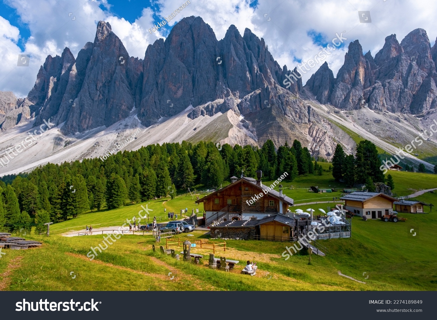 Geisler Alm, Dolomites Italy, hiking in the mountains of Val Di Funes in Italian Dolomites, Nature Park Geisler-Puez with Geisler Alm in South Tyrol. Italy Europe zanser alm #2274189849