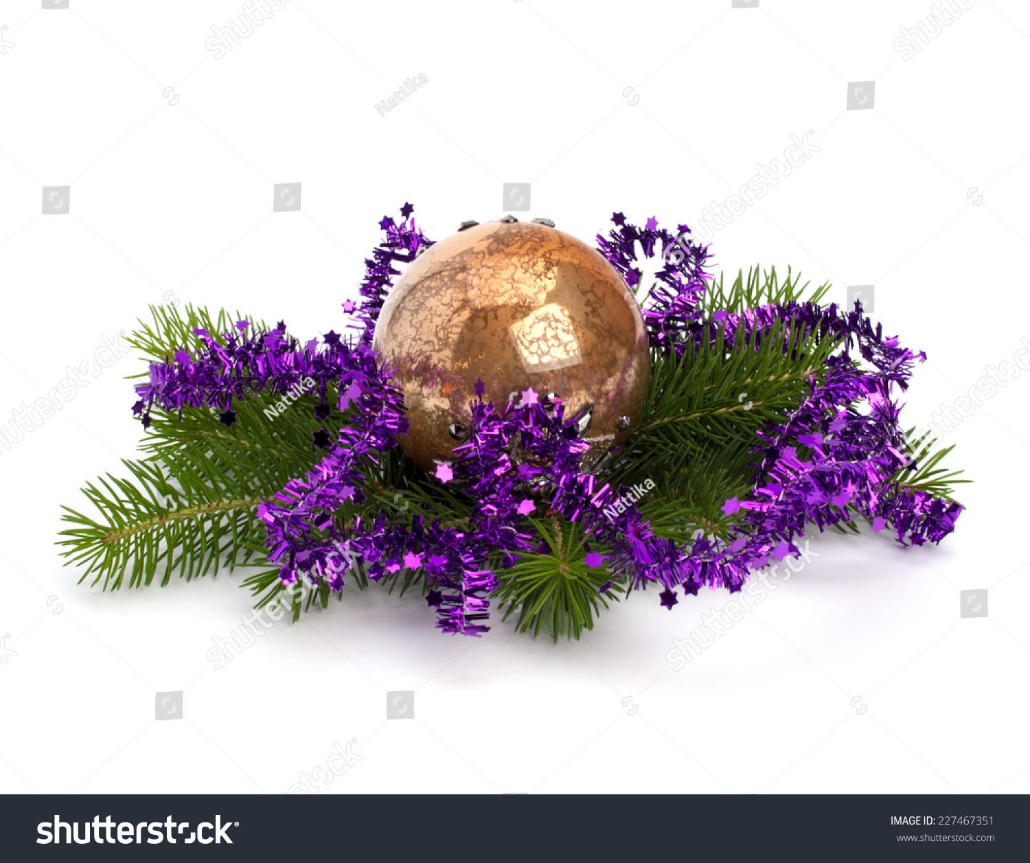 Christmas ball decoration isolated on white background #227467351
