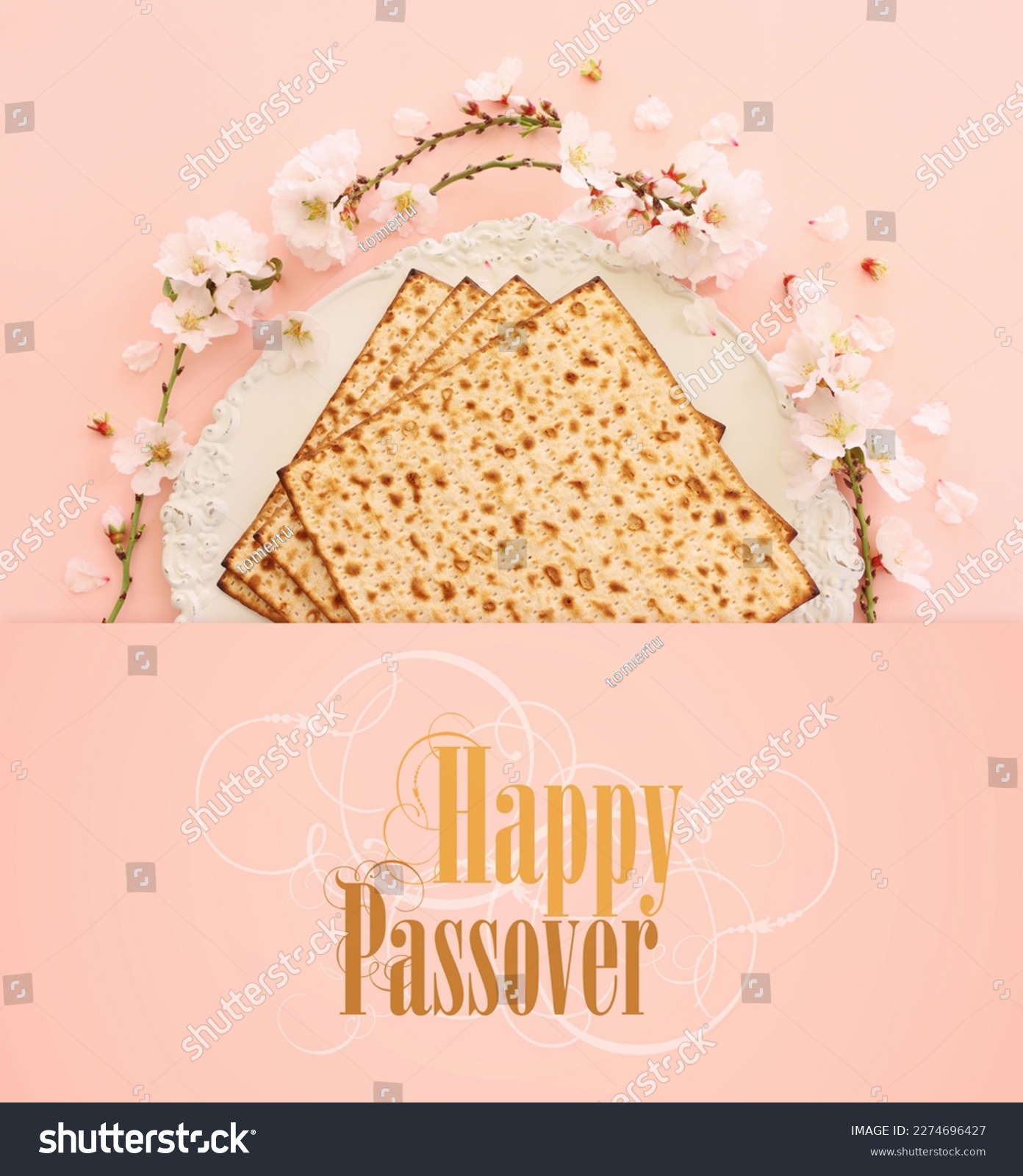 Pesah celebration concept (jewish Passover holiday) #2274696427