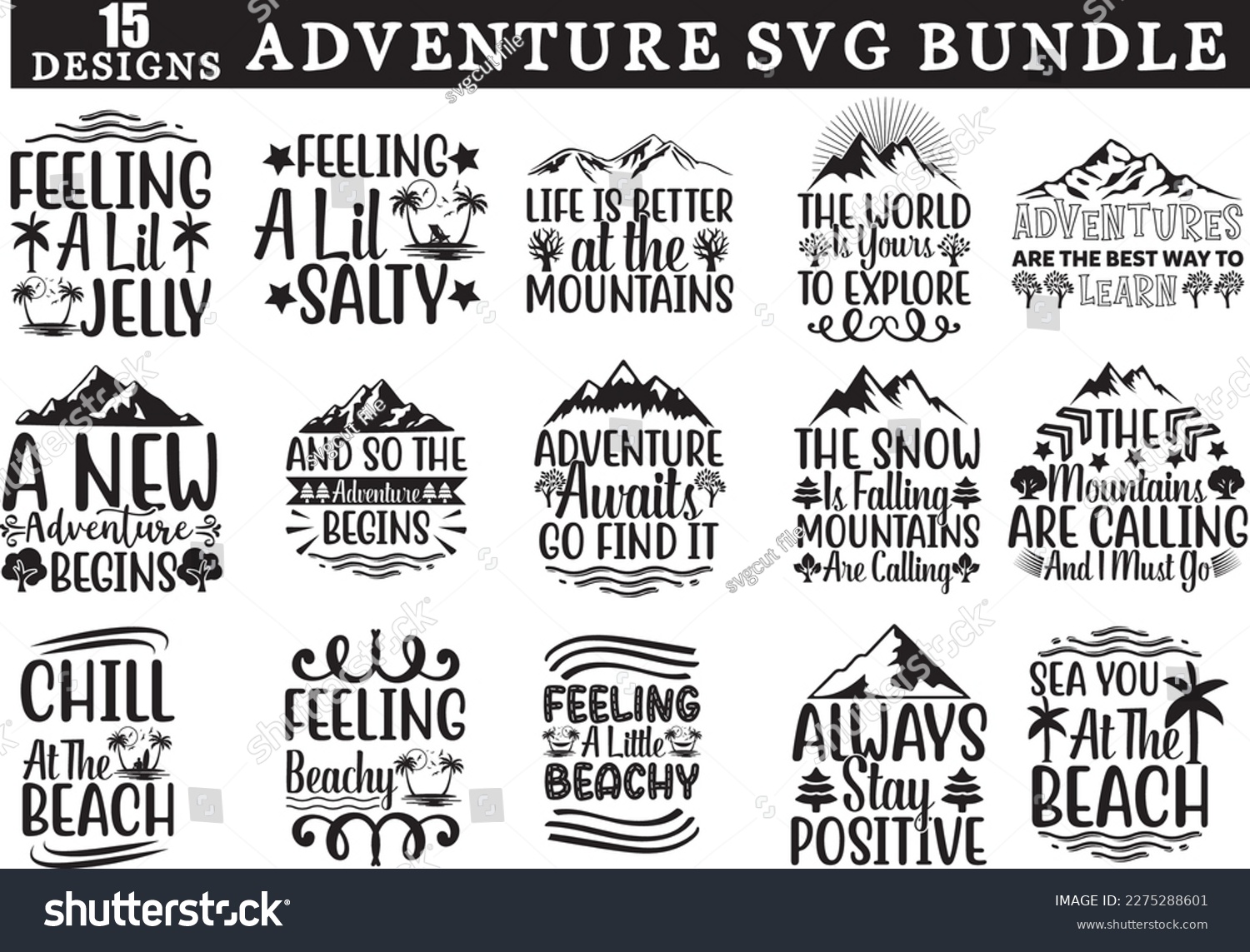 adventure svg bundle, adventure svg design - Royalty Free Stock Vector ...