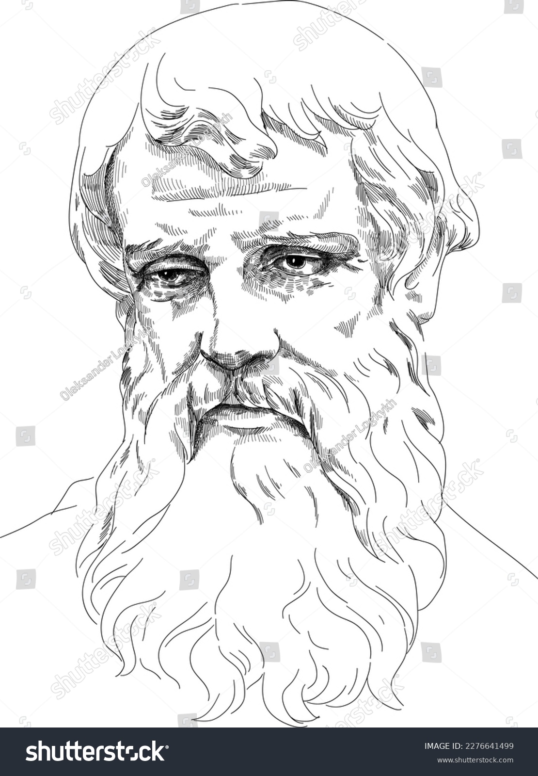 Euclid - was an ancient Greek mathematician - Royalty Free Stock Vector ...