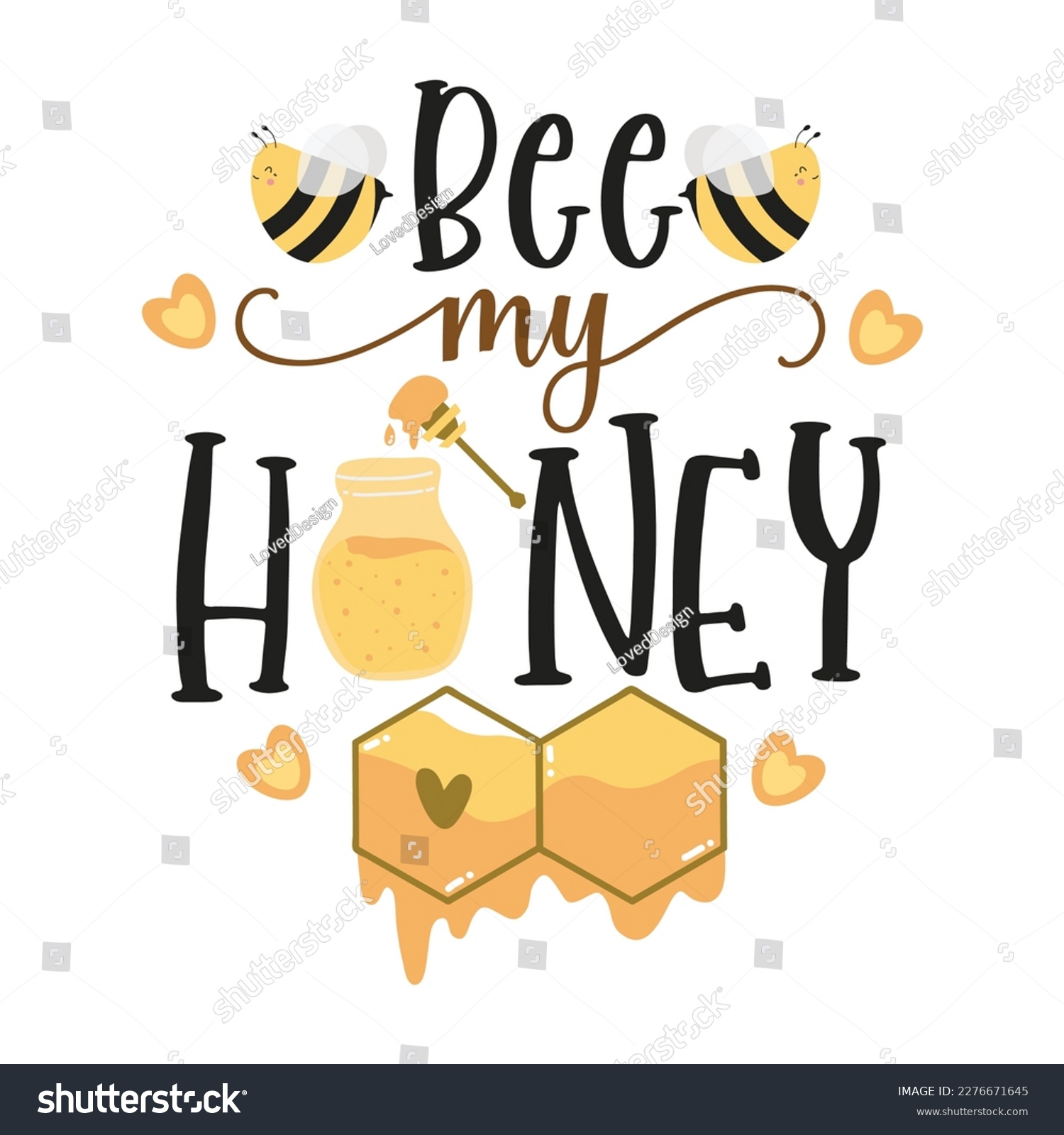 Bee Quotes Illustration. Motivational - Royalty Free Stock Vector ...