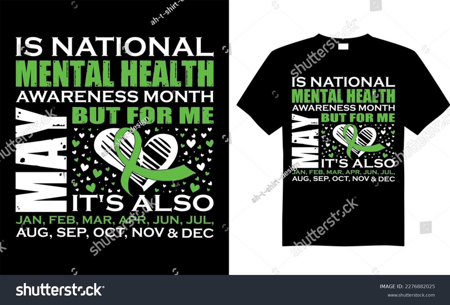 Mental Health Awareness T Shirt Design Vector Royalty Free Stock