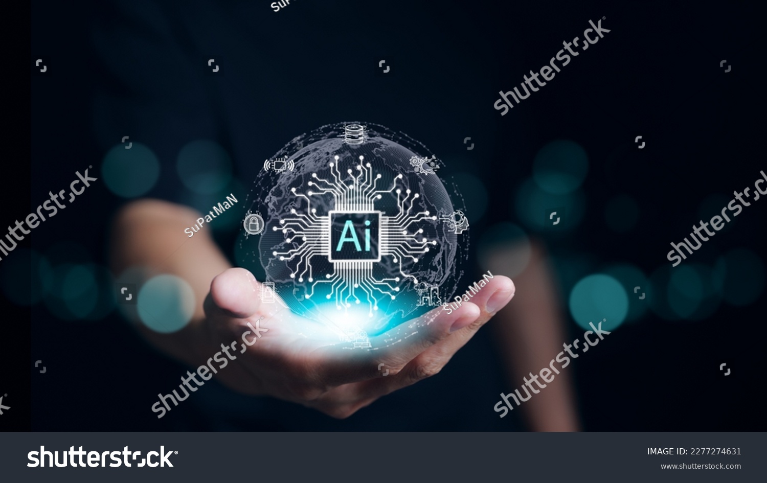 Ai, the concept of artificial intelligence use analytics, automation, and an autonomous brain. big data management, computer connection information intelligence technology, ChatGPT, Automated GPT, #2277274631
