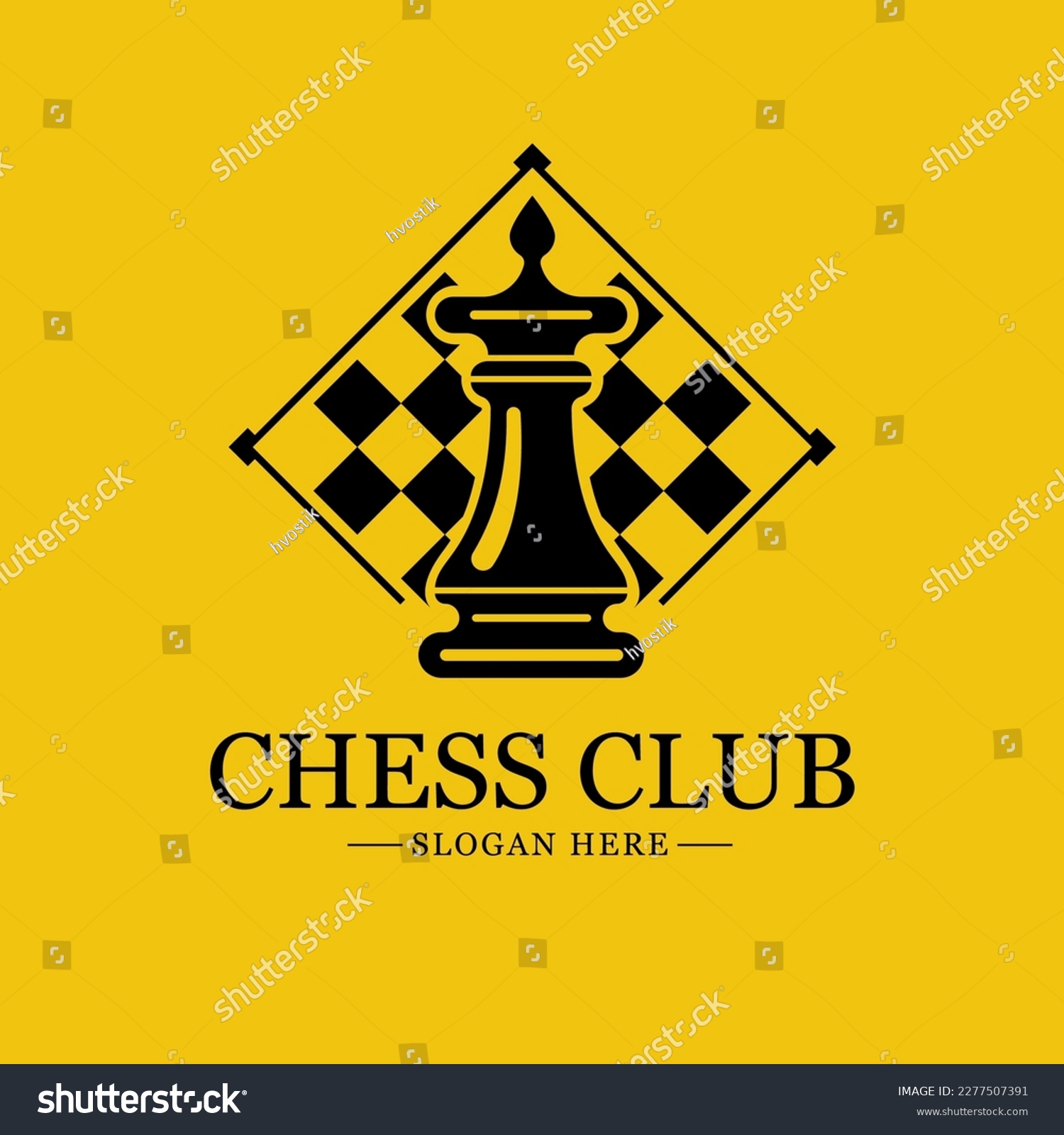 Chess logo. Minimal vector logo design. Isolated - Royalty Free Stock ...