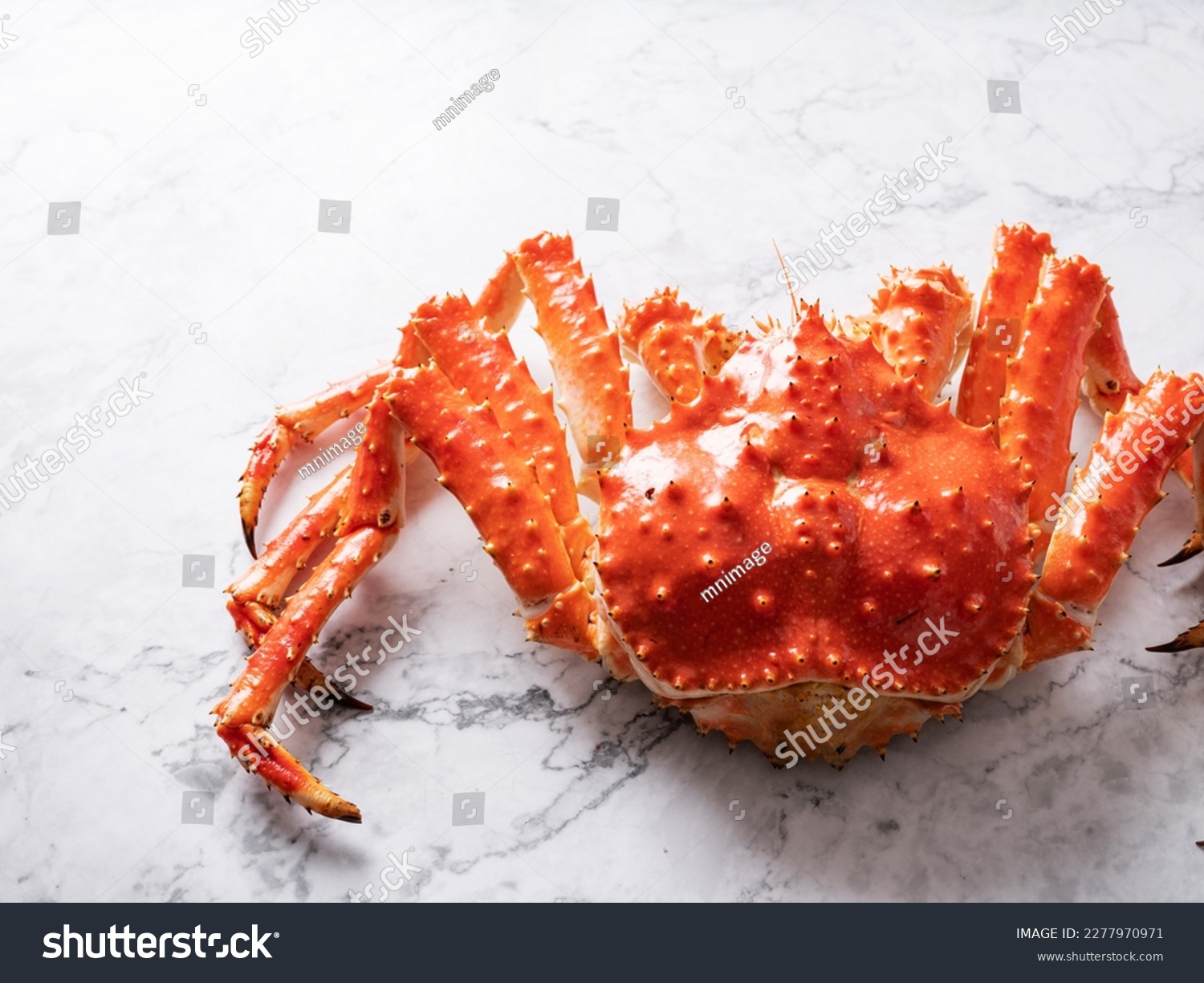 Fresh king crab on marble #2277970971