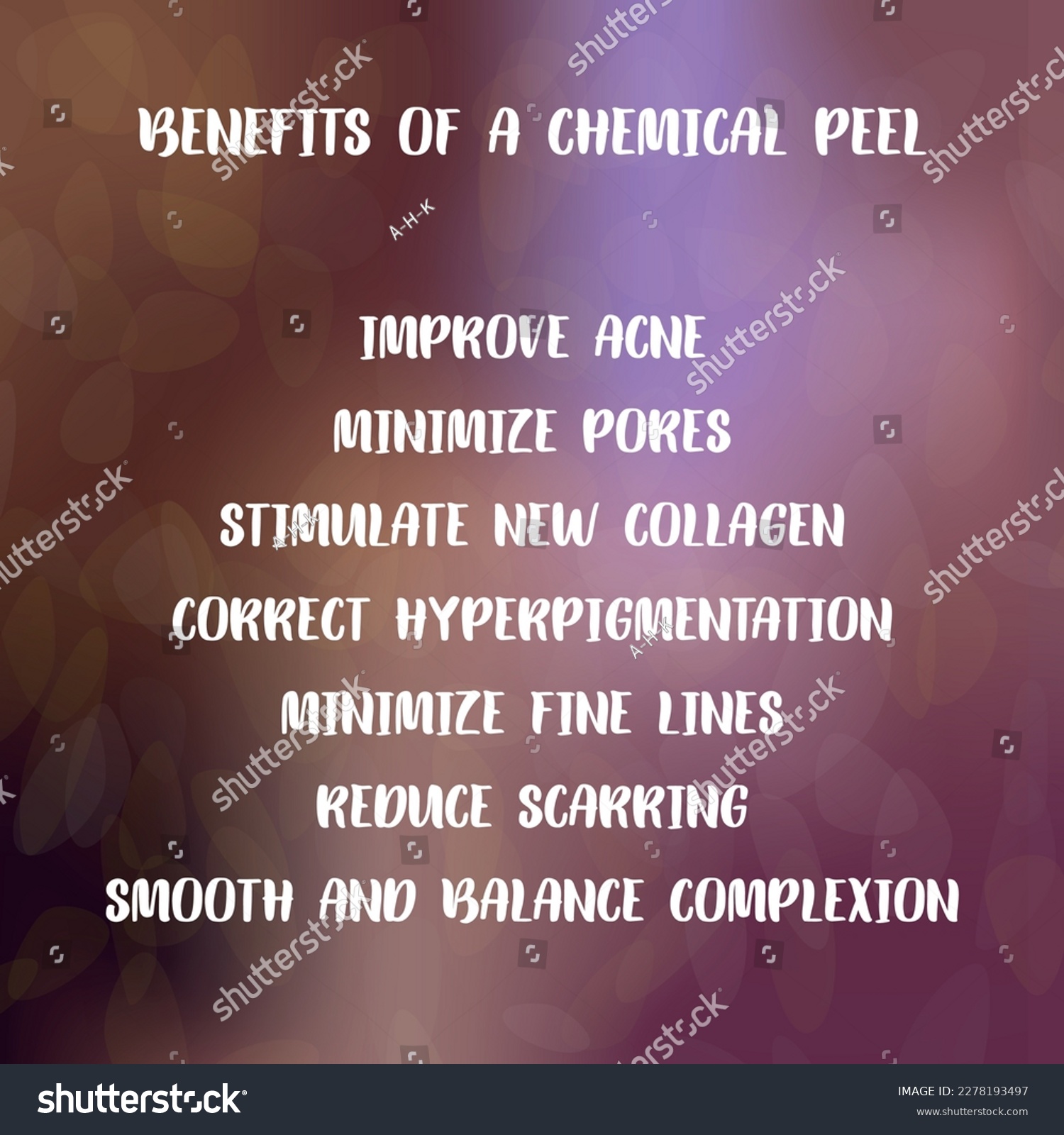 benefits of a chemical peel. Vector illustration - Royalty Free Stock ...