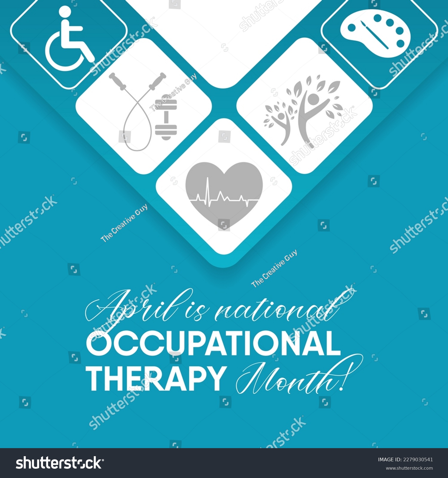 Occupational Therapy Month Is Observed Every - Royalty Free Stock ...