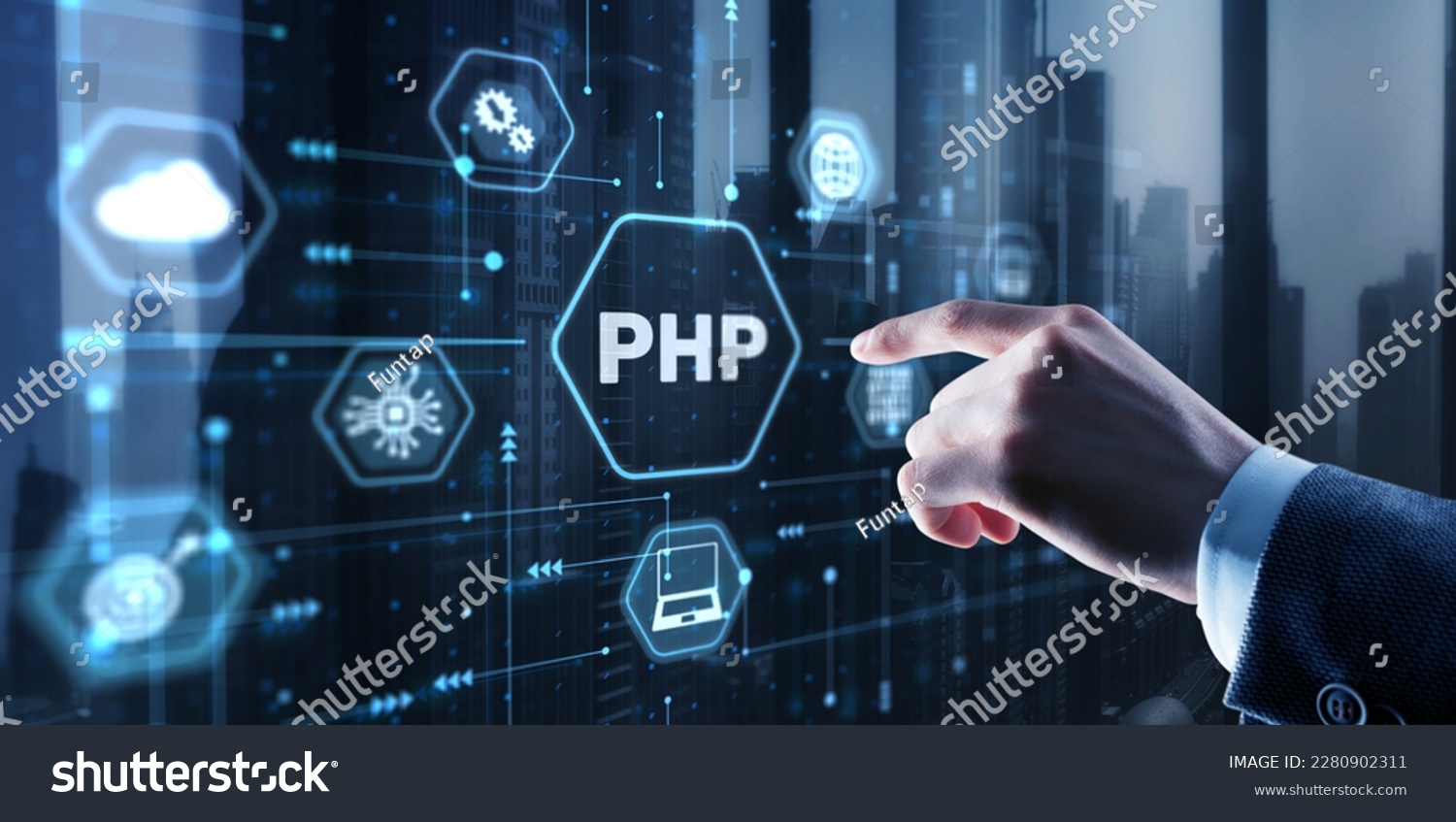 Hypertext Preprocessor PHP Programming. Interpreted programming language #2280902311