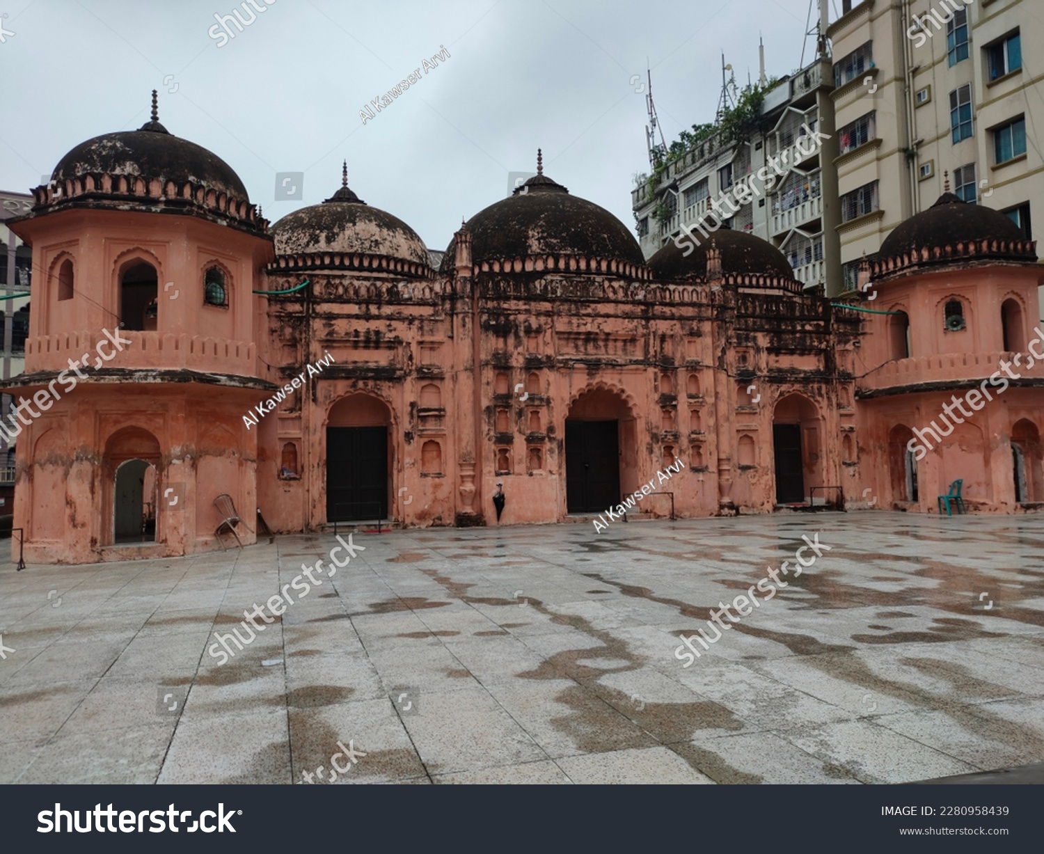 Seven Dome Mosque is built during the Mughal period in Mohammadpur, Dhaka. This mosque is named 'Satgambuj Masjid' because of its seven domes. It is one of the landmarks of the Mughal Empire. #2280958439