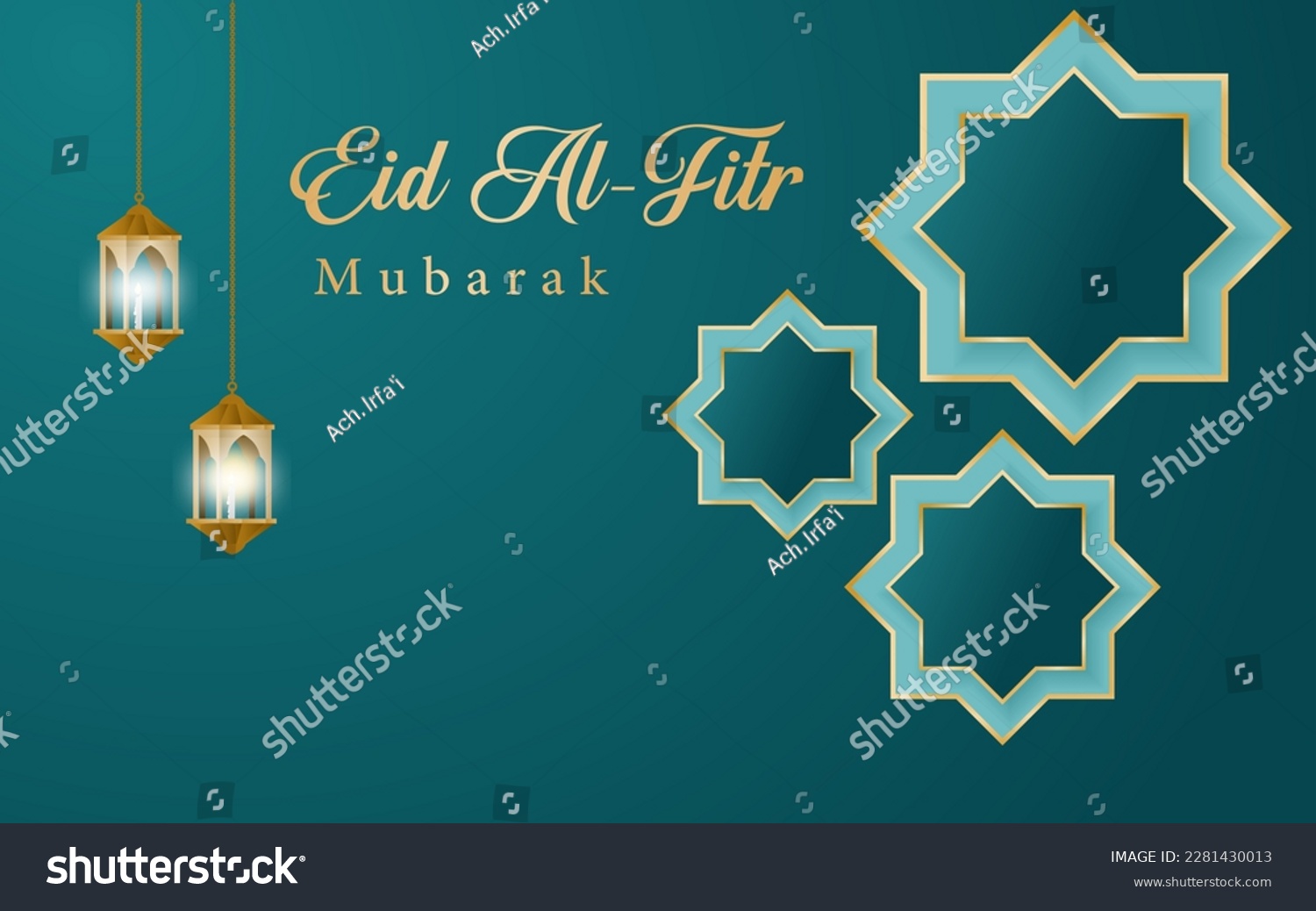 Eid theme Islamic background complete with - Royalty Free Stock Vector ...