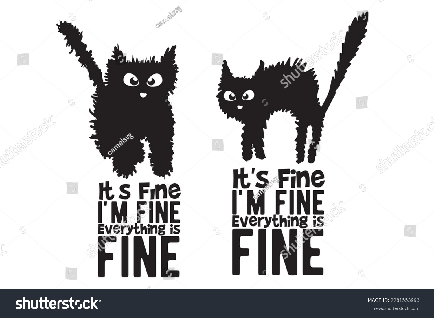 It is Fine I am Fine Everything is Fine, - Royalty Free Stock Vector ...