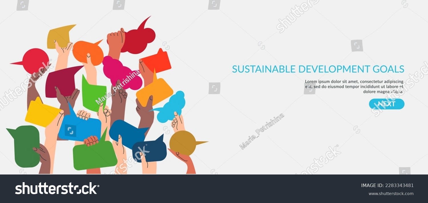 SDGs development goals environment. Men's hands - Royalty Free Stock ...