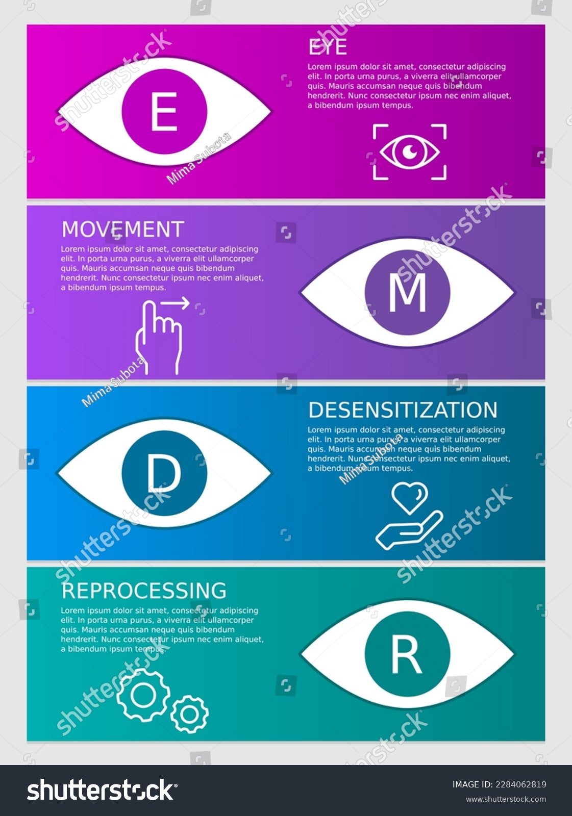 EMDR Therapy Infographic. Eye Movement - Royalty Free Stock Vector ...