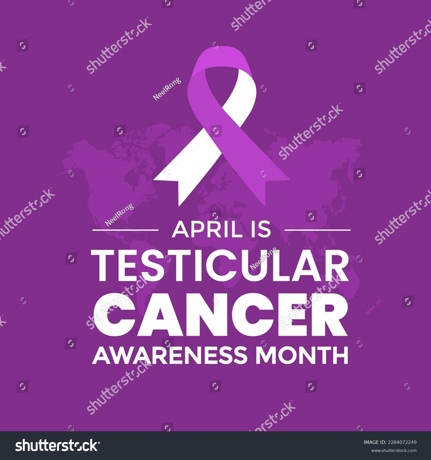 Testicular Cancer Awareness Month Background Or Royalty Free Stock Vector 2284072249 