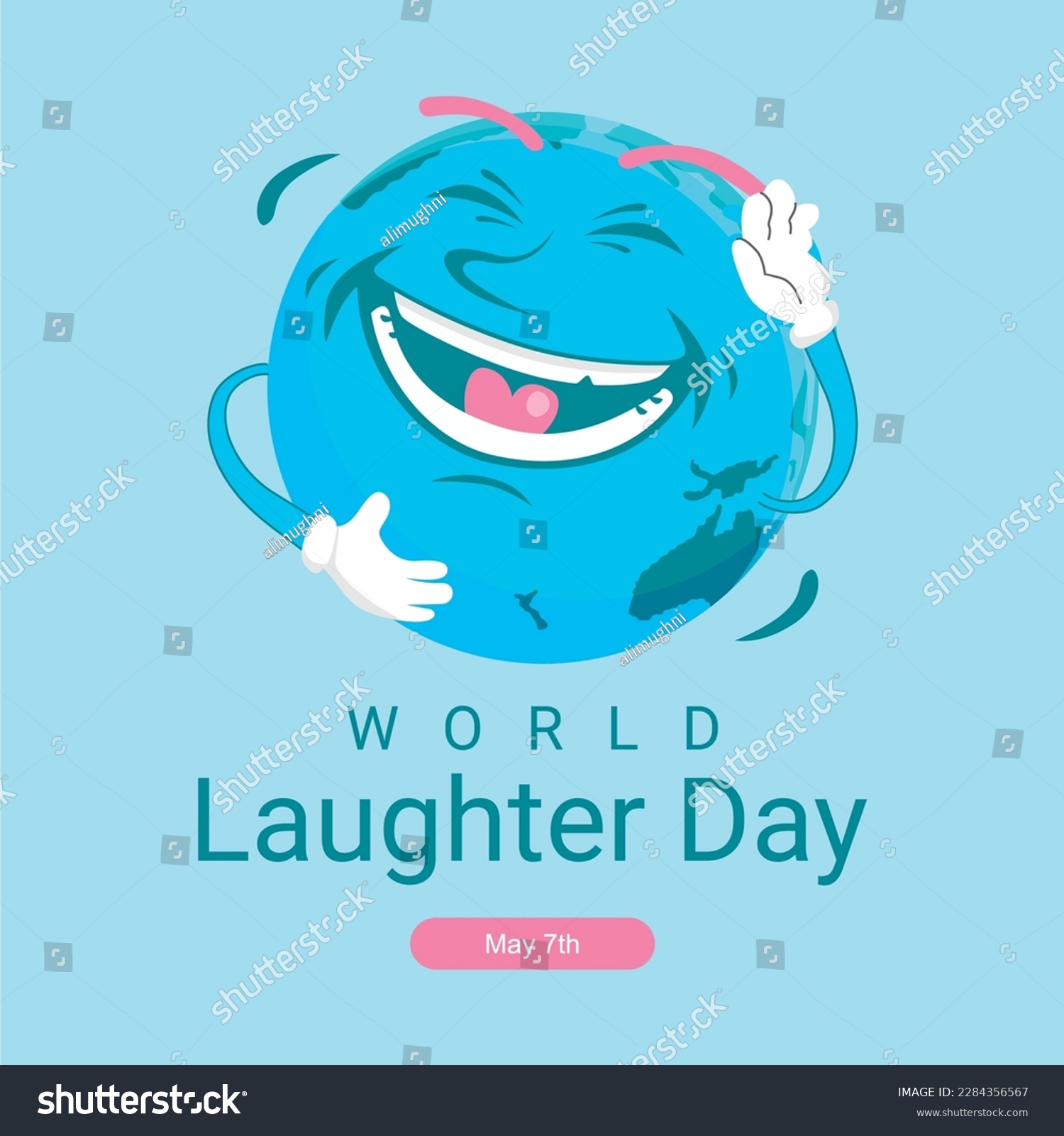 world laughter day poster template vector stock #2284356567