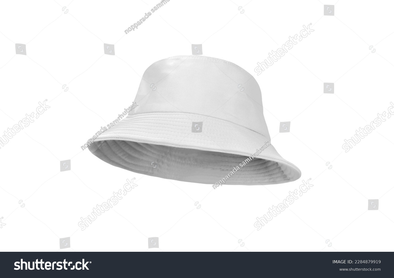 White bucket hat isolated on white background #2284879919