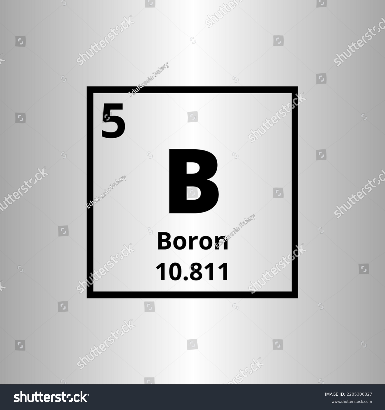 Boron B Periodic Table Of Elements Vector - Royalty Free Stock Vector ...