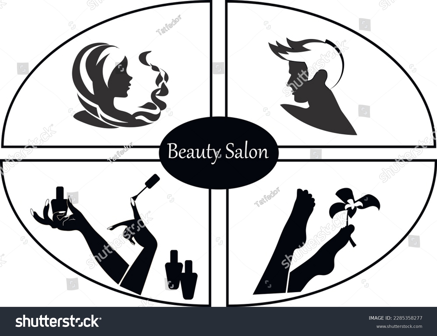 Beauty saloon. Men's room, women's room, - Royalty Free Stock Vector ...