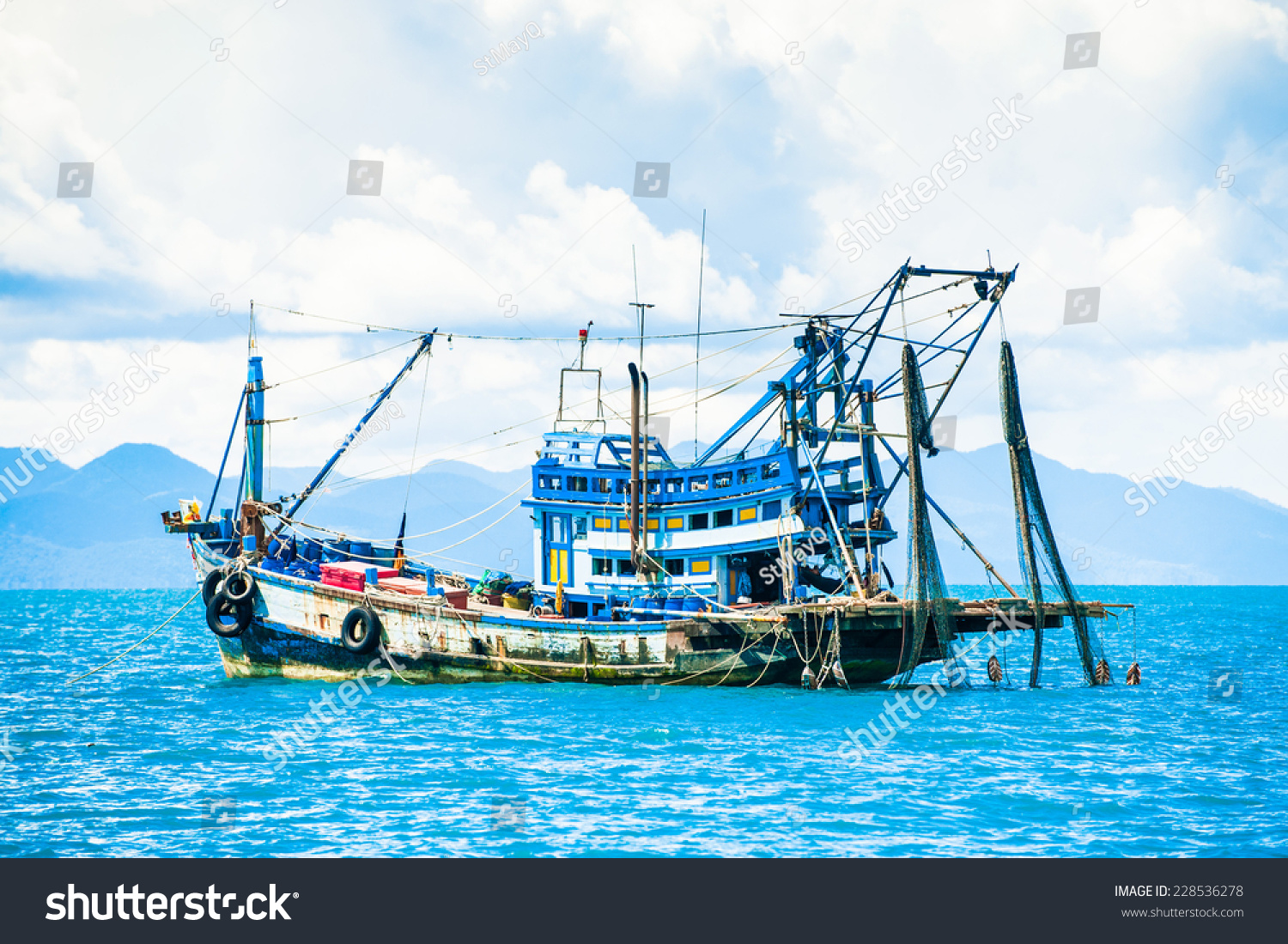 Fishing ship in Thailand sea #228536278