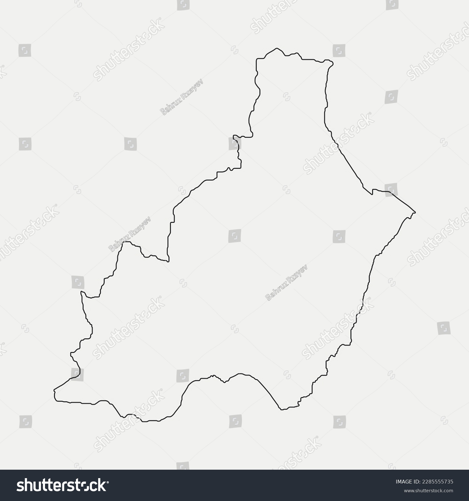 Map of Almeria - Andalusia - Spain outline - Royalty Free Stock Vector ...