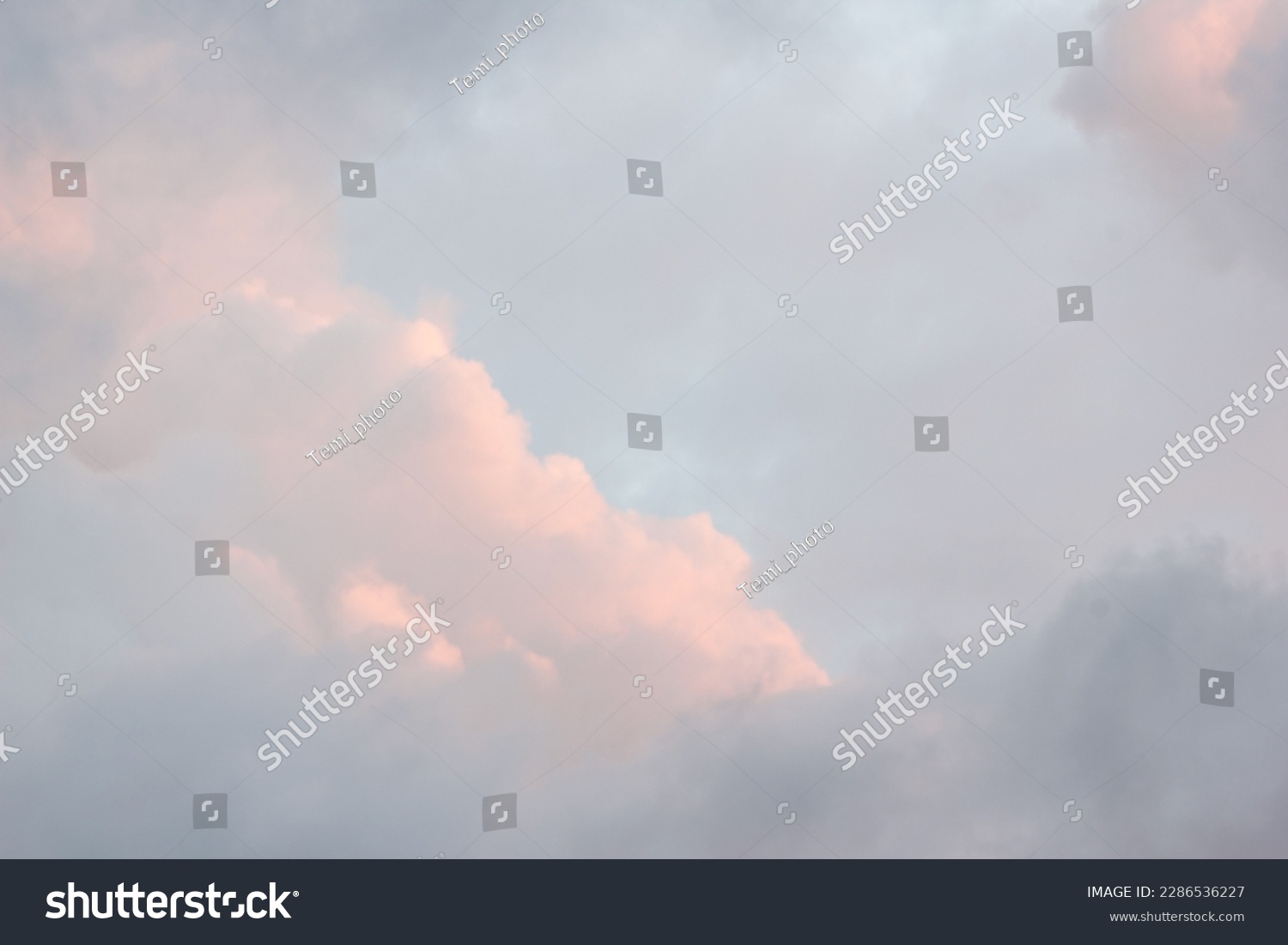 pastel coloured fluffy clouds background #2286536227
