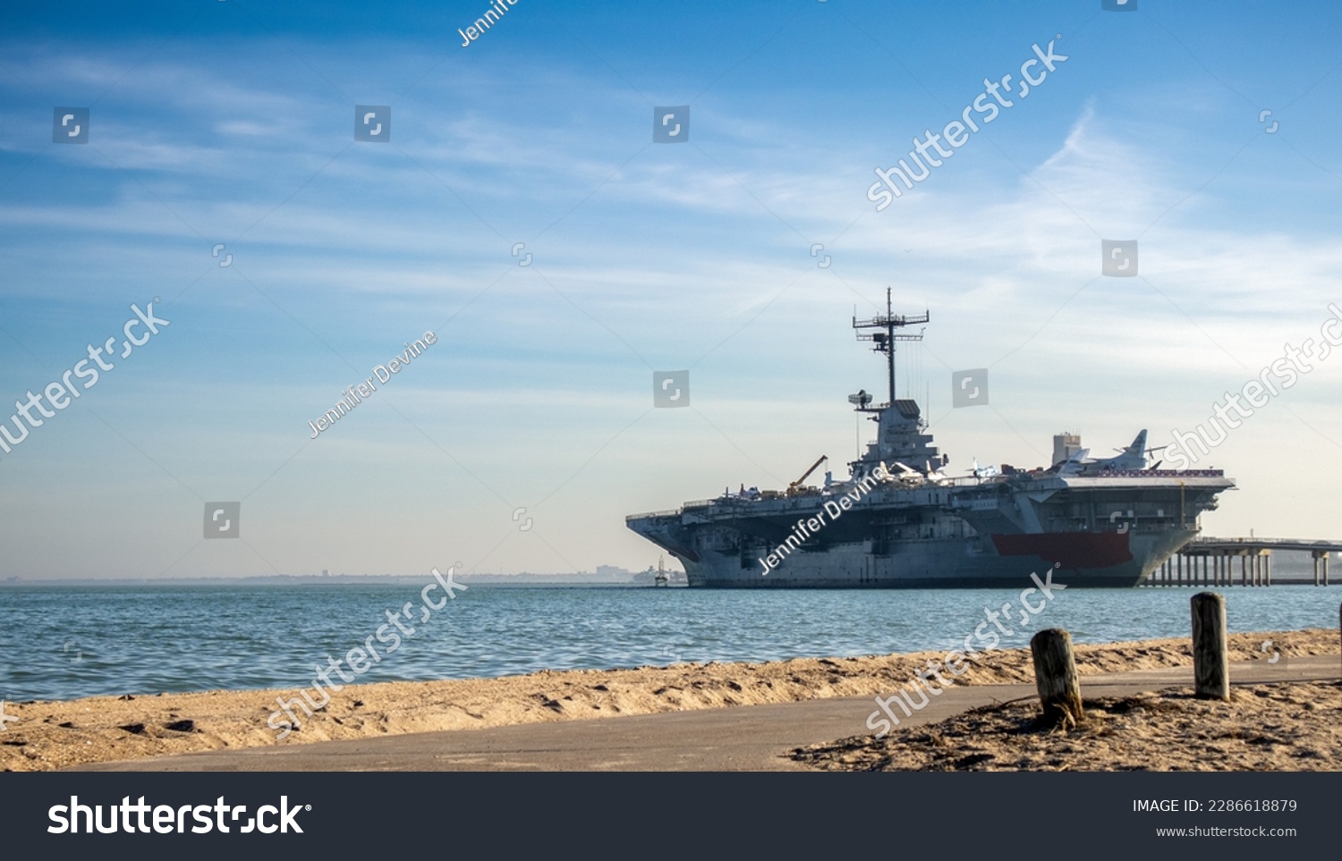 USS Lexington from North beach shore #2286618879